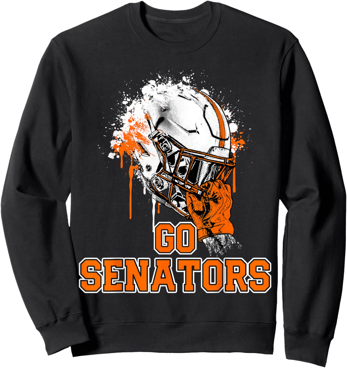 Portsmouth West Senators Rising Helmet GO! Sweatshirt - Sweatshirt | Black