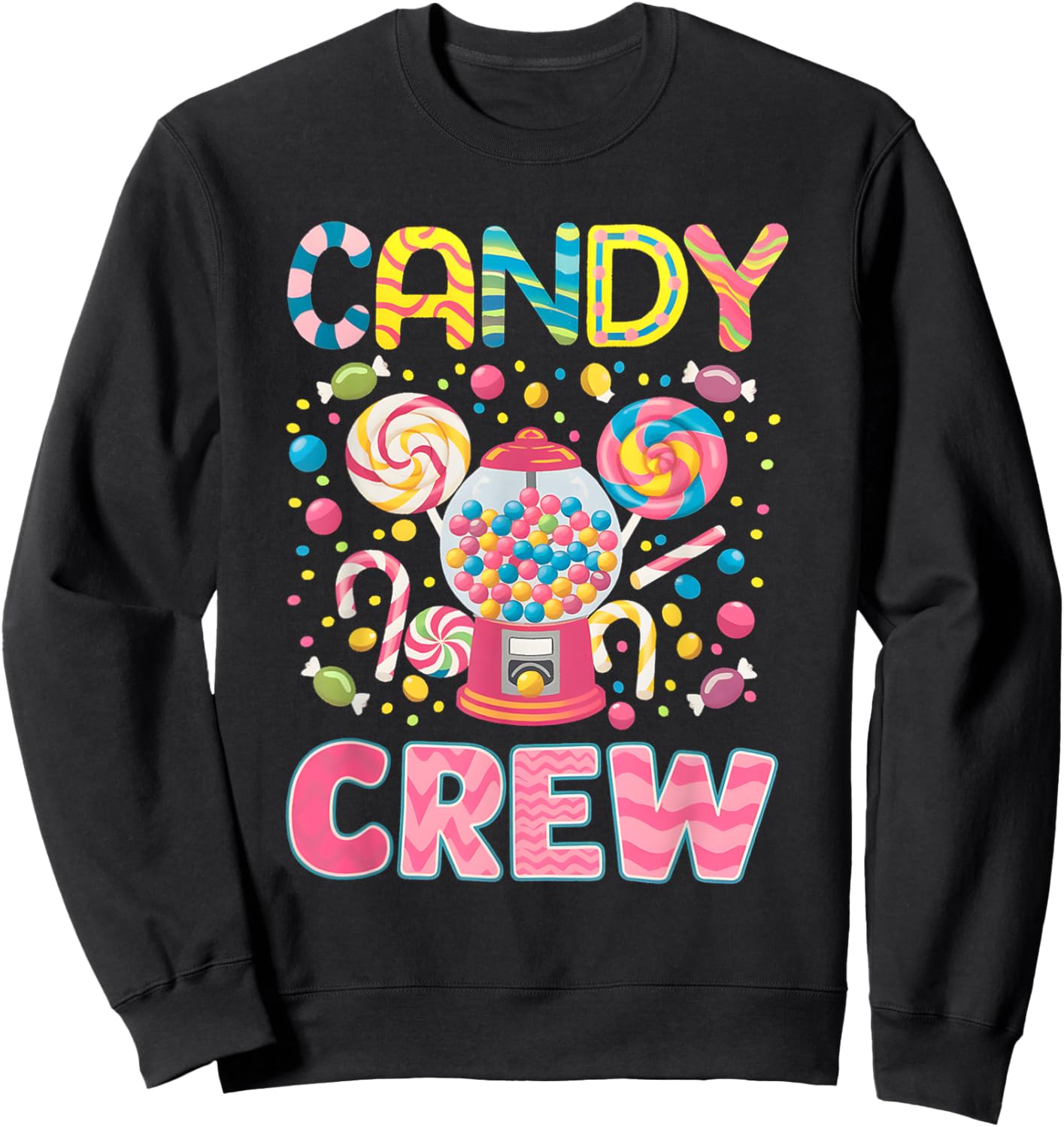 Candy Crew Decorations Sweetie Candy Squad Candy Halloween Sweatshirt - Sweatshirt | Black