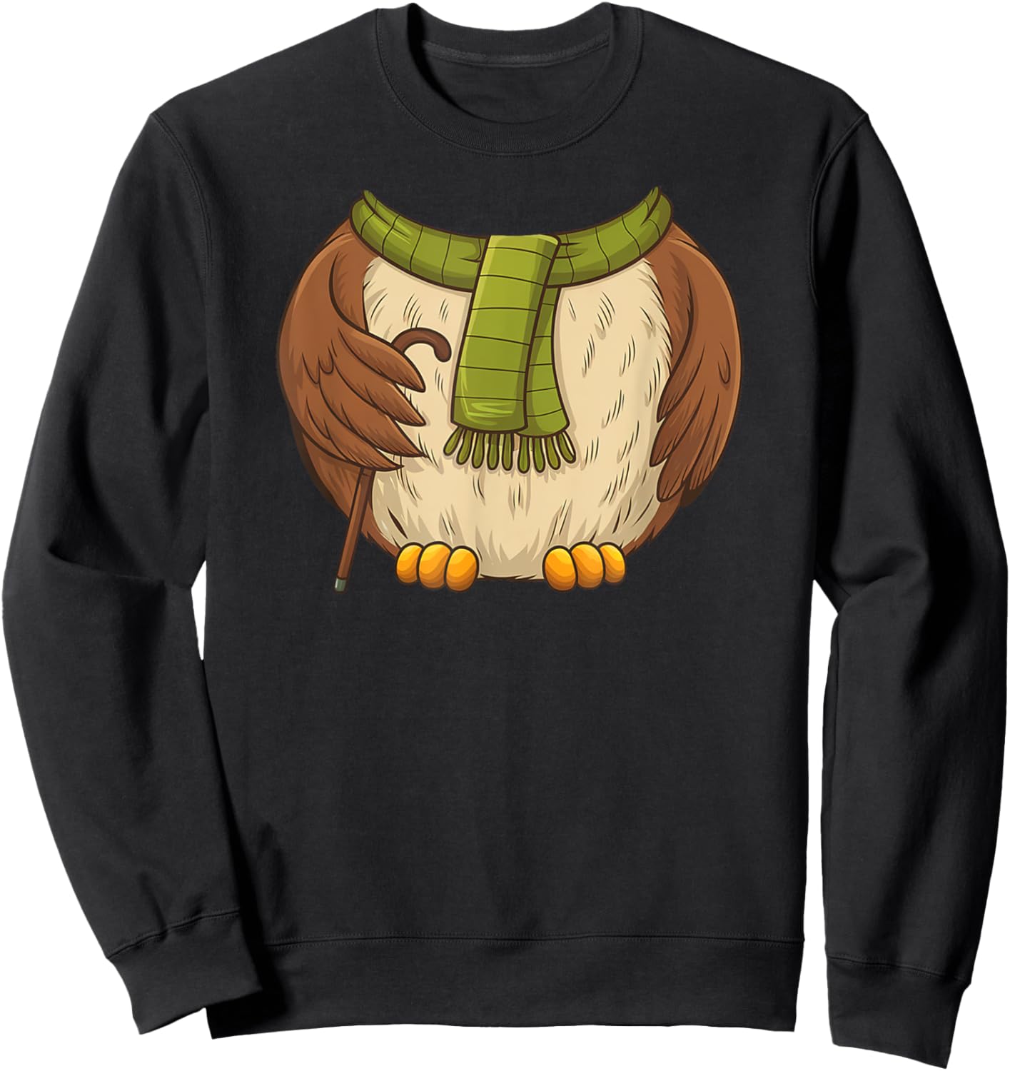 Owl Costume Halloween Sweatshirt - Sweatshirt | Black