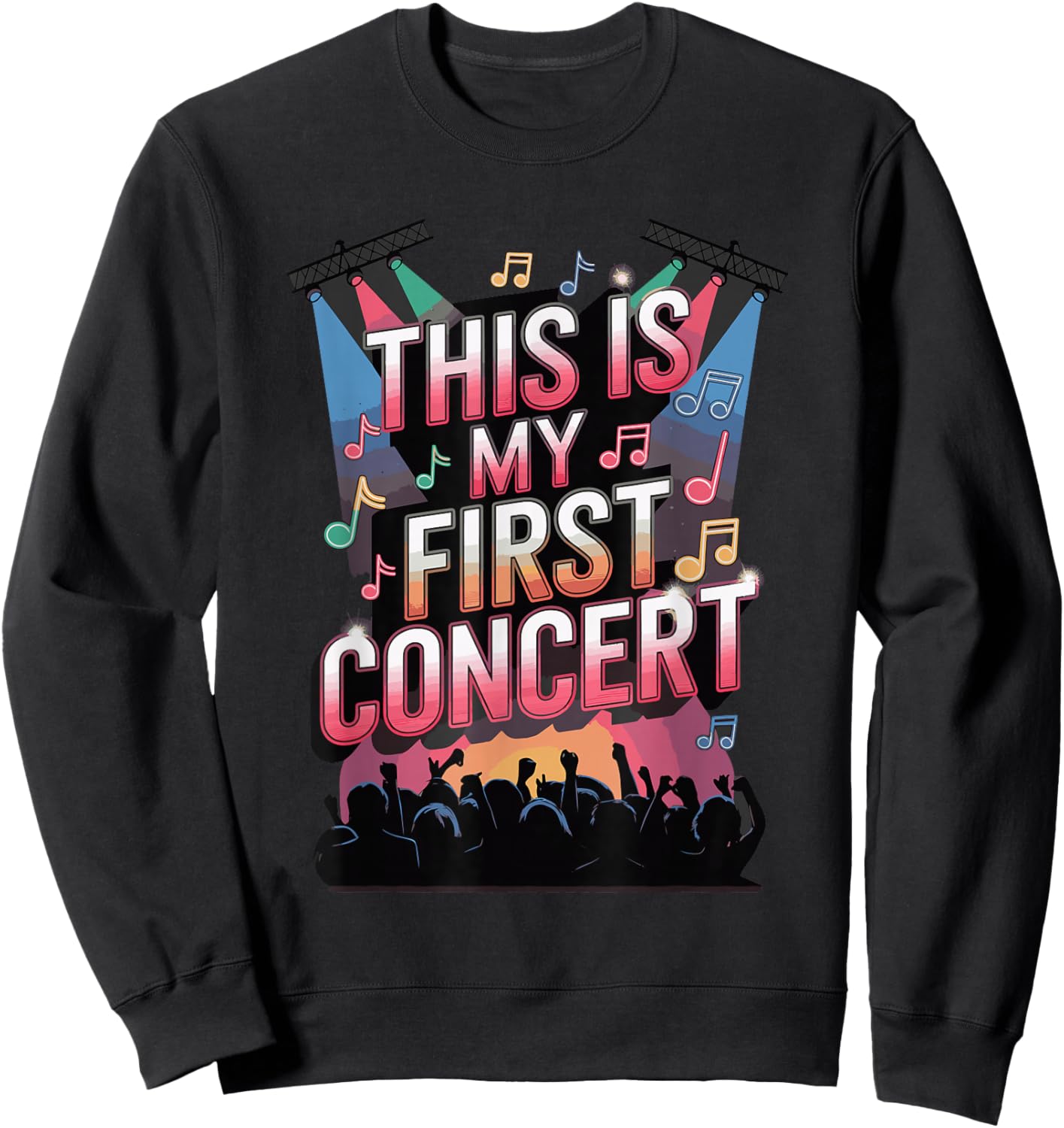 This Is My First Concert Sweatshirt - Sweatshirt | Black