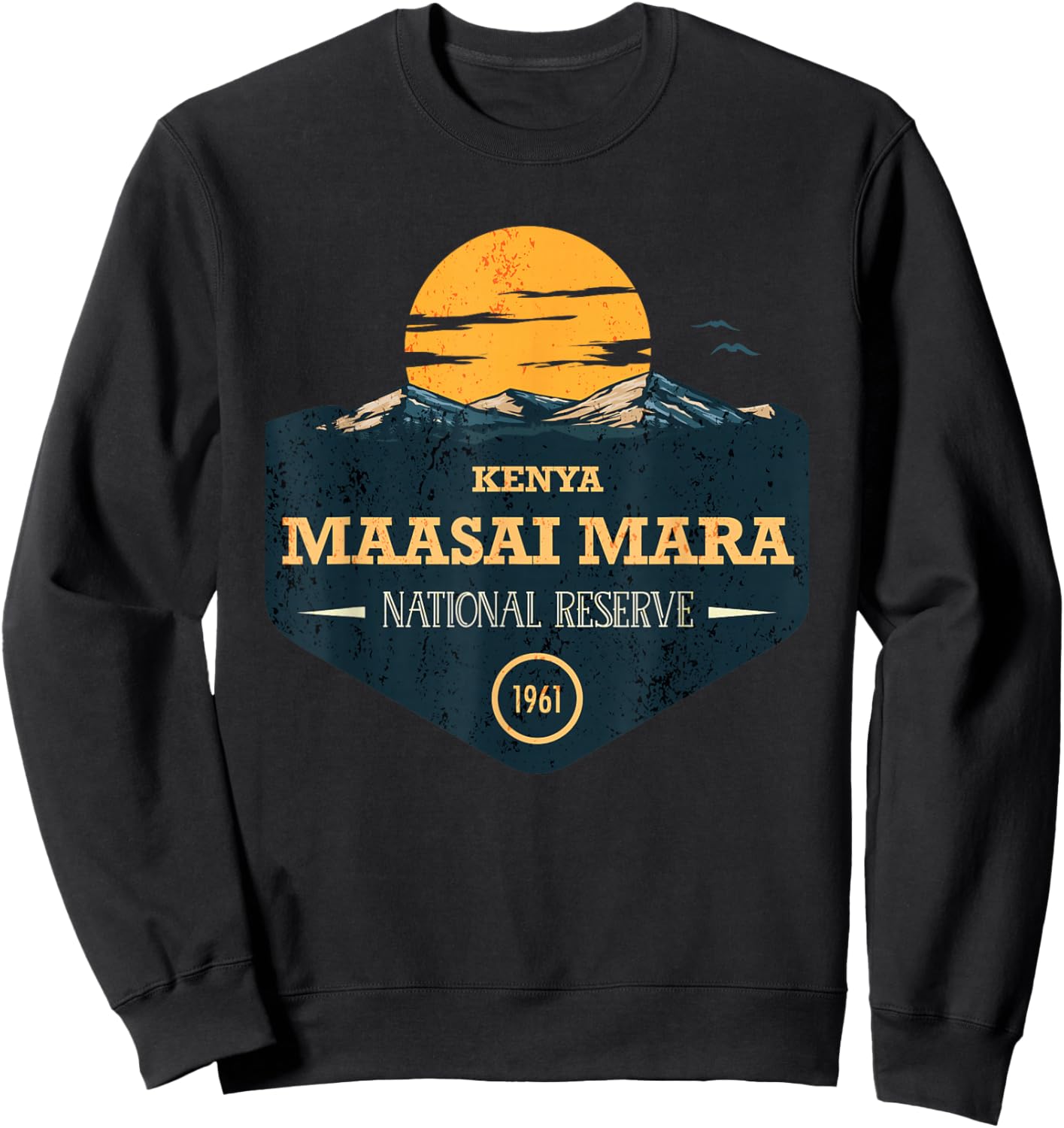 Maasai Mara Kenya National Reserve Sweatshirt - Sweatshirt | Black