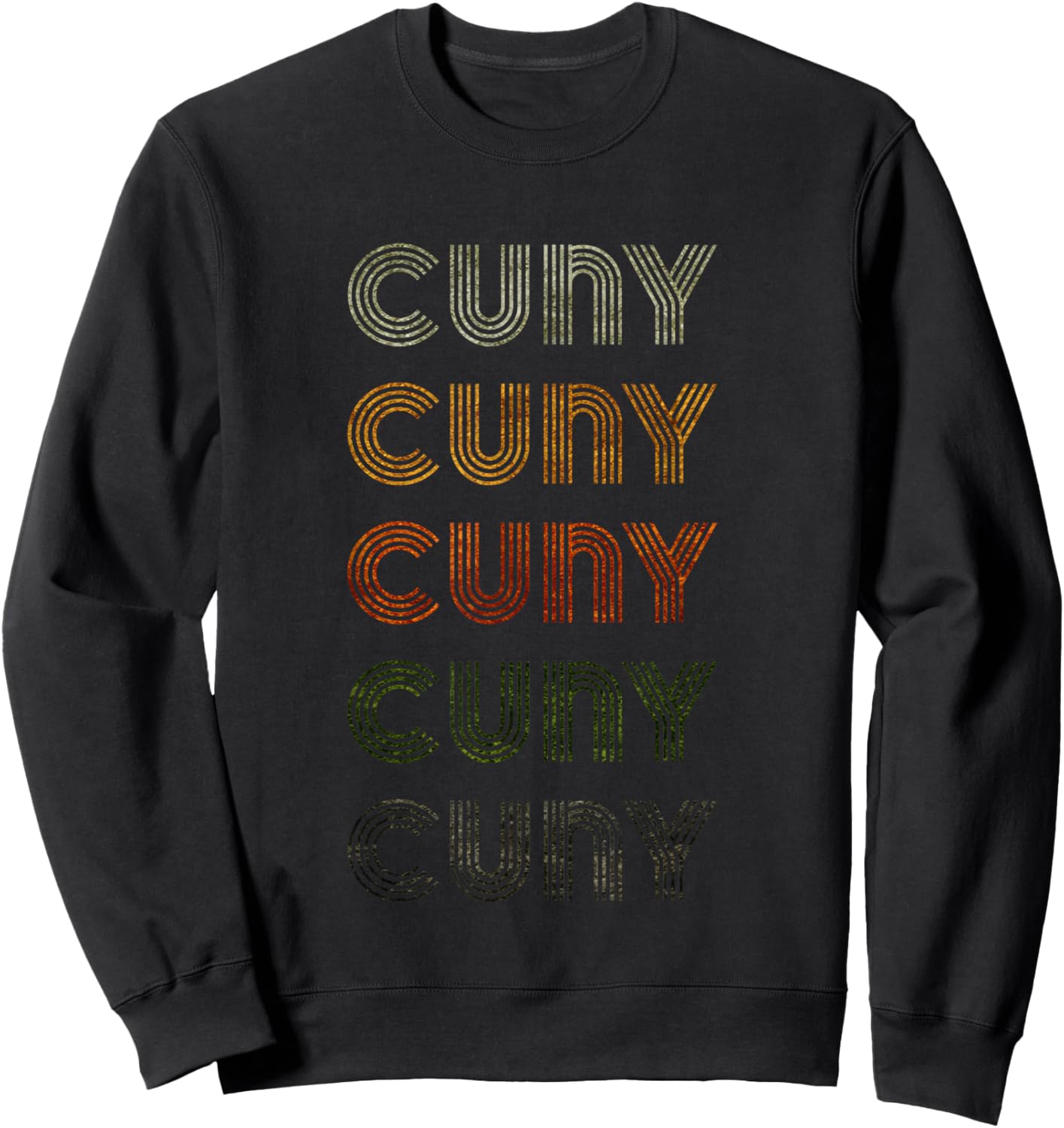 Love Heart Cuny Grunge Vintage Style Black Cuny Sweatshirt - Sweatshirt | Black