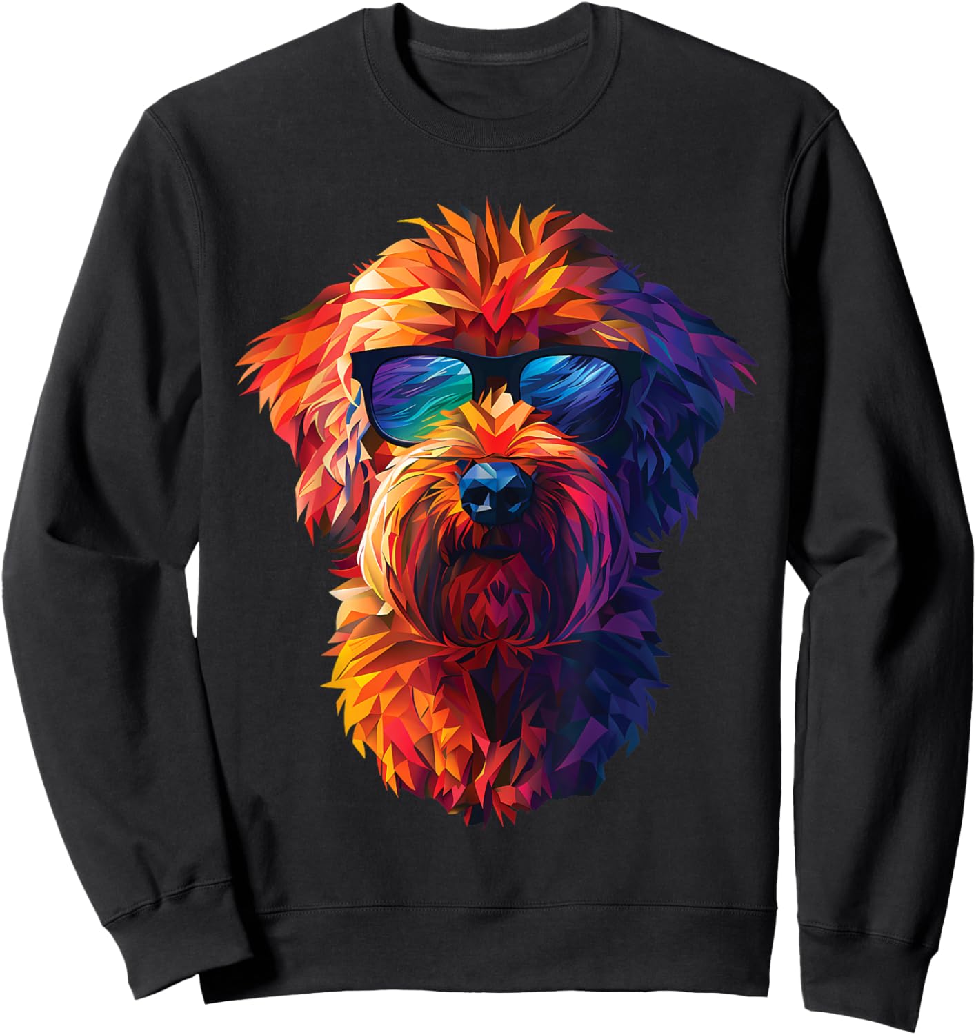 Dog Dad Mom Cool Sunglasses - Whoodle Women Sweatshirt - Sweatshirt | Black