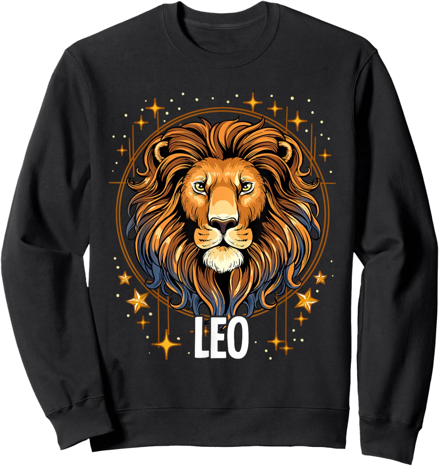Leo Zodiac Sign Sweatshirt - Sweatshirt | Black