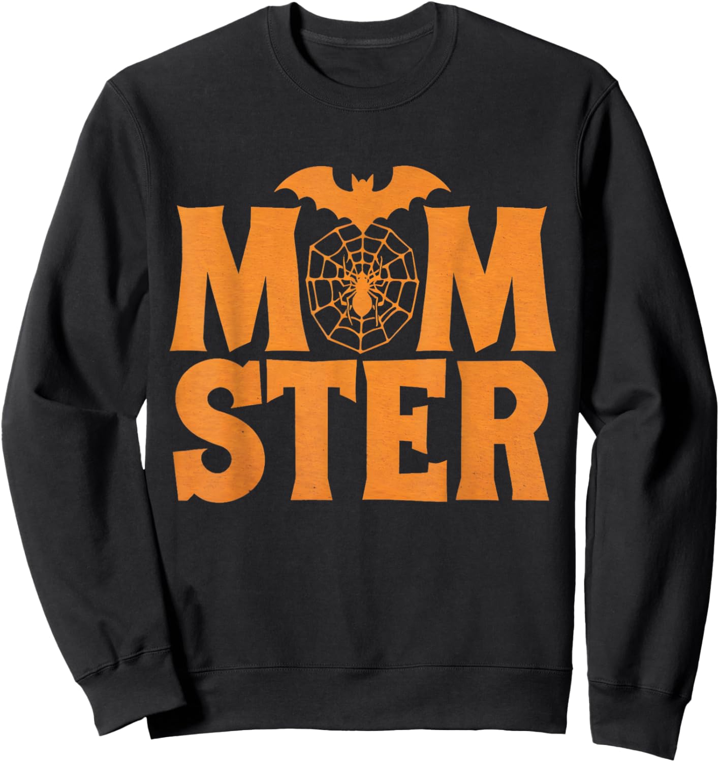 Momster Women Funny Spooky Halloween Monster Mom Costume Sweatshirt - Sweatshirt | Black