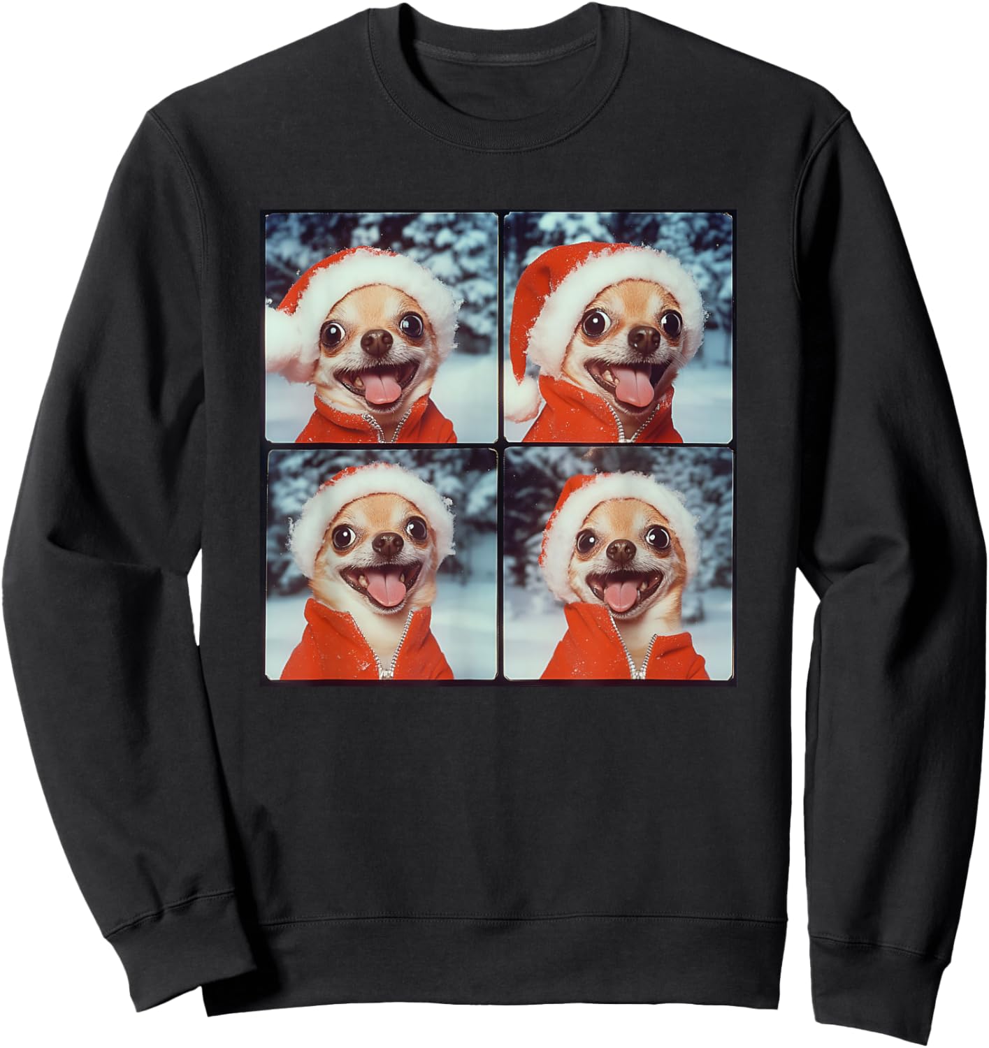 Chihuahua Mom Christmas Sweatshirt - Sweatshirt | Black
