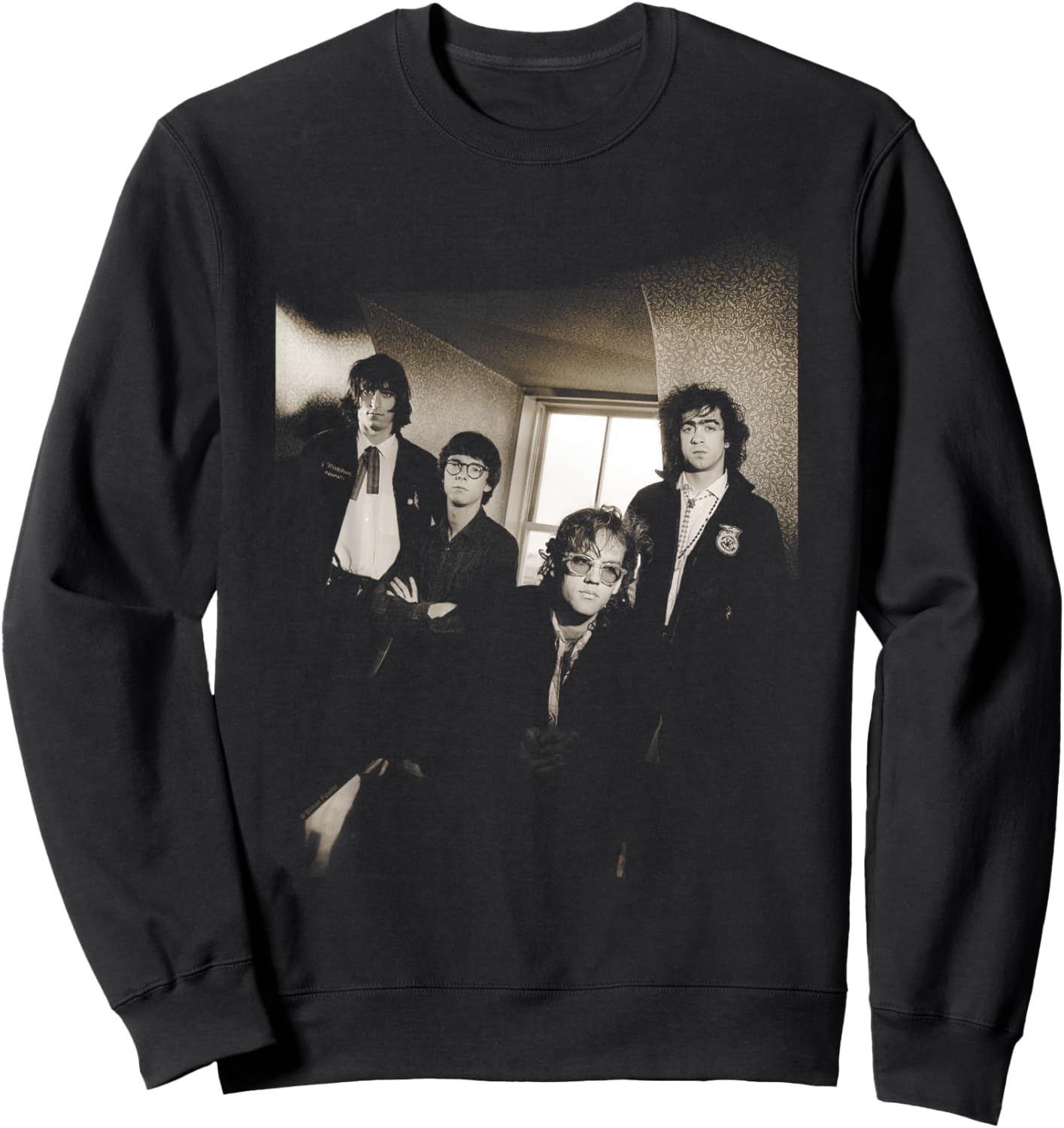 Rock Band REM 1981 Photo by Simon Fowler Sweatshirt - Sweatshirt | Black