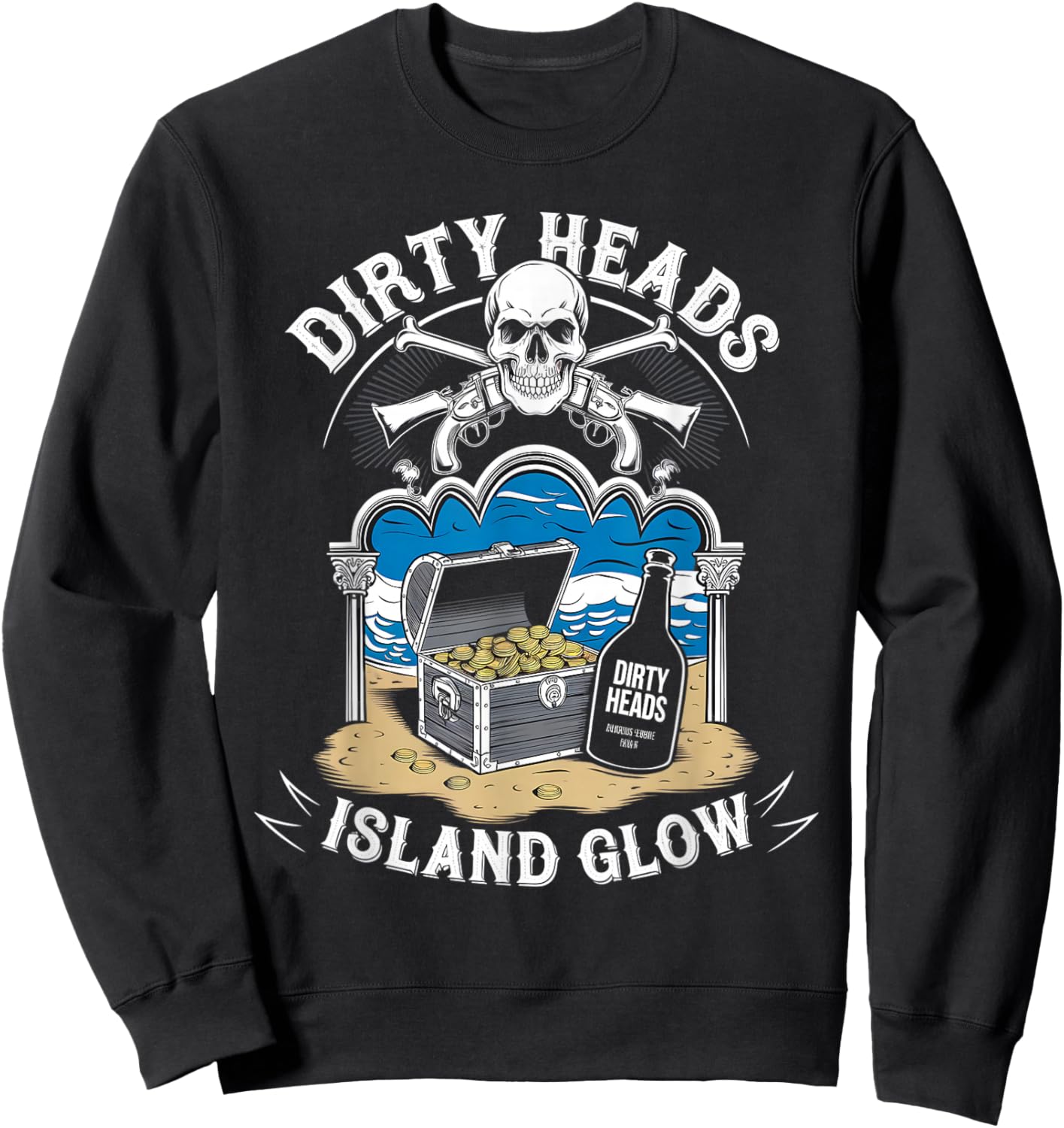 Heads Dirty Island Glow Apparel Sweatshirt - Sweatshirt | Black