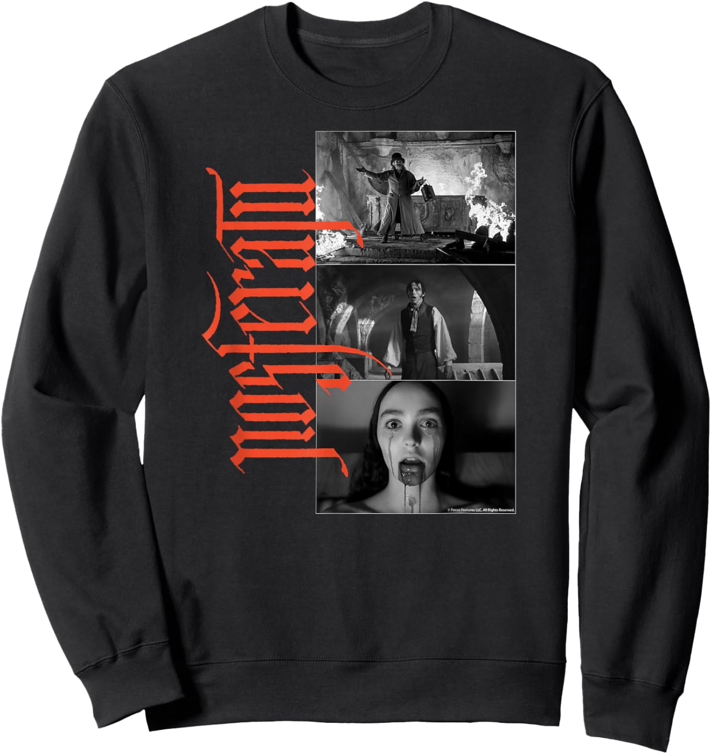 Nosferatu Gothic Horror Collage - , Black, Small, Short Sleeve, Classic Fit Sweatshirt - Sweatshirt | Black