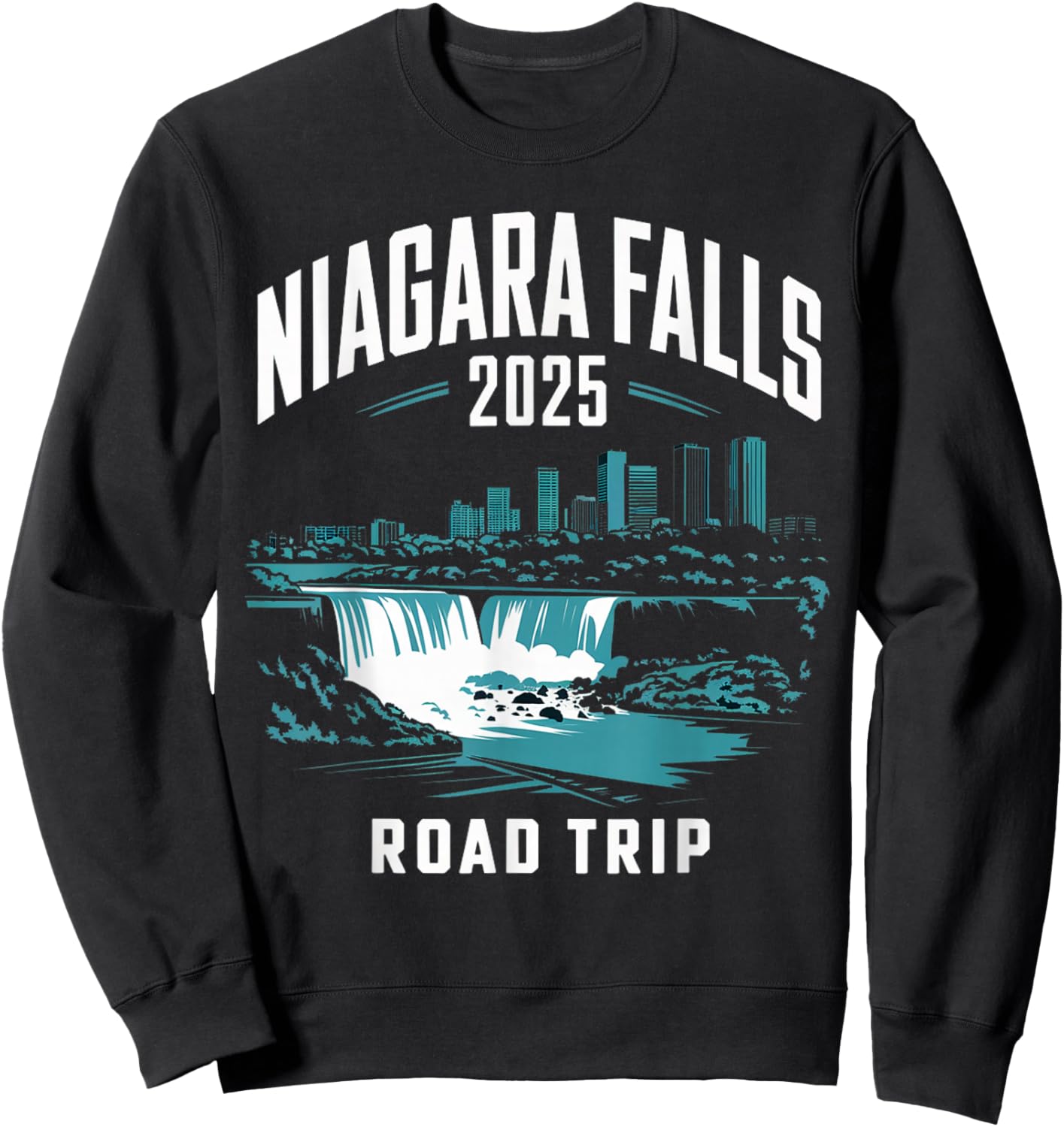 Niagara Falls Road Trip 2025 Family Trip Friends Group Sweatshirt - Sweatshirt | Black