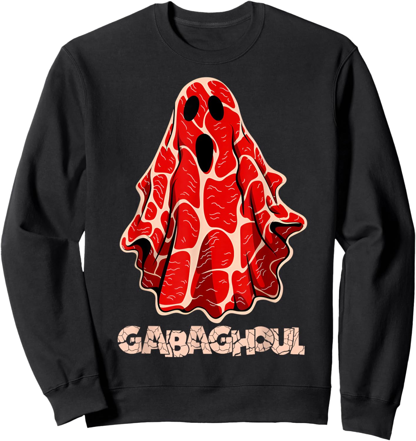 Gabaghoul Halloween Spooky Funny Slang Italian Ham Parody Sweatshirt - Sweatshirt | Black