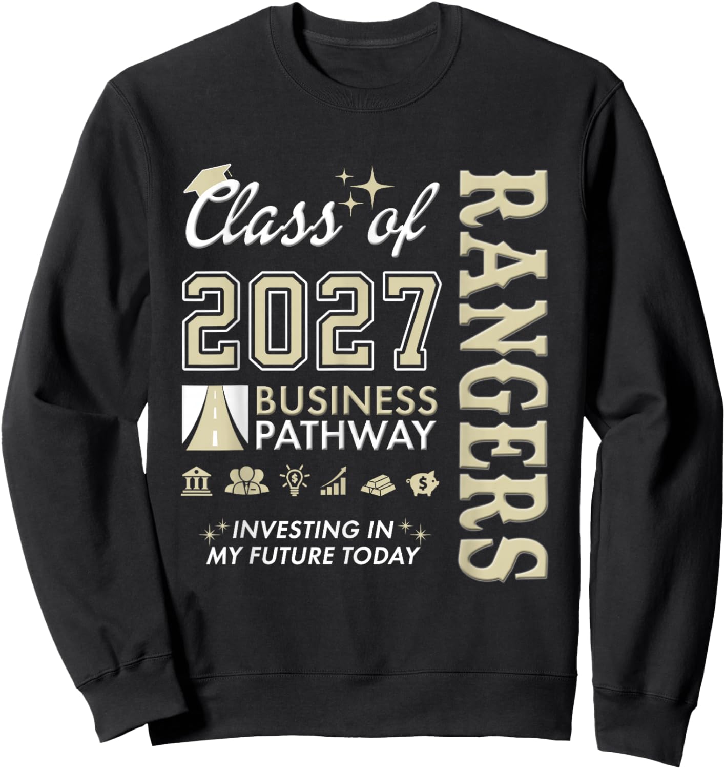 Santa Rosa Rangers - Business Pathway Class of 2027 Sweatshirt - Sweatshirt | Black