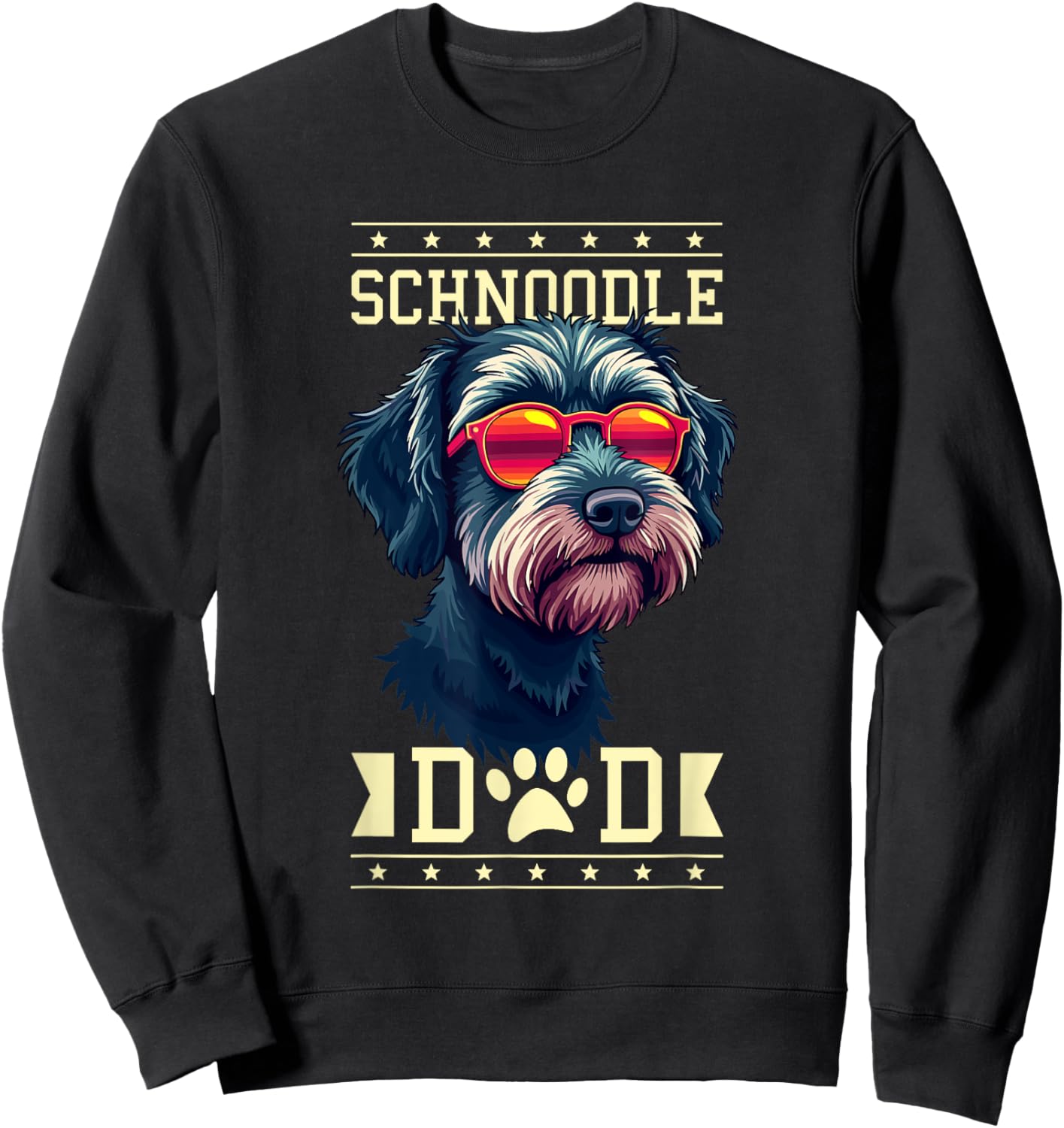 Schnoodle Dad Schnoodles Sweatshirt - Sweatshirt | Black