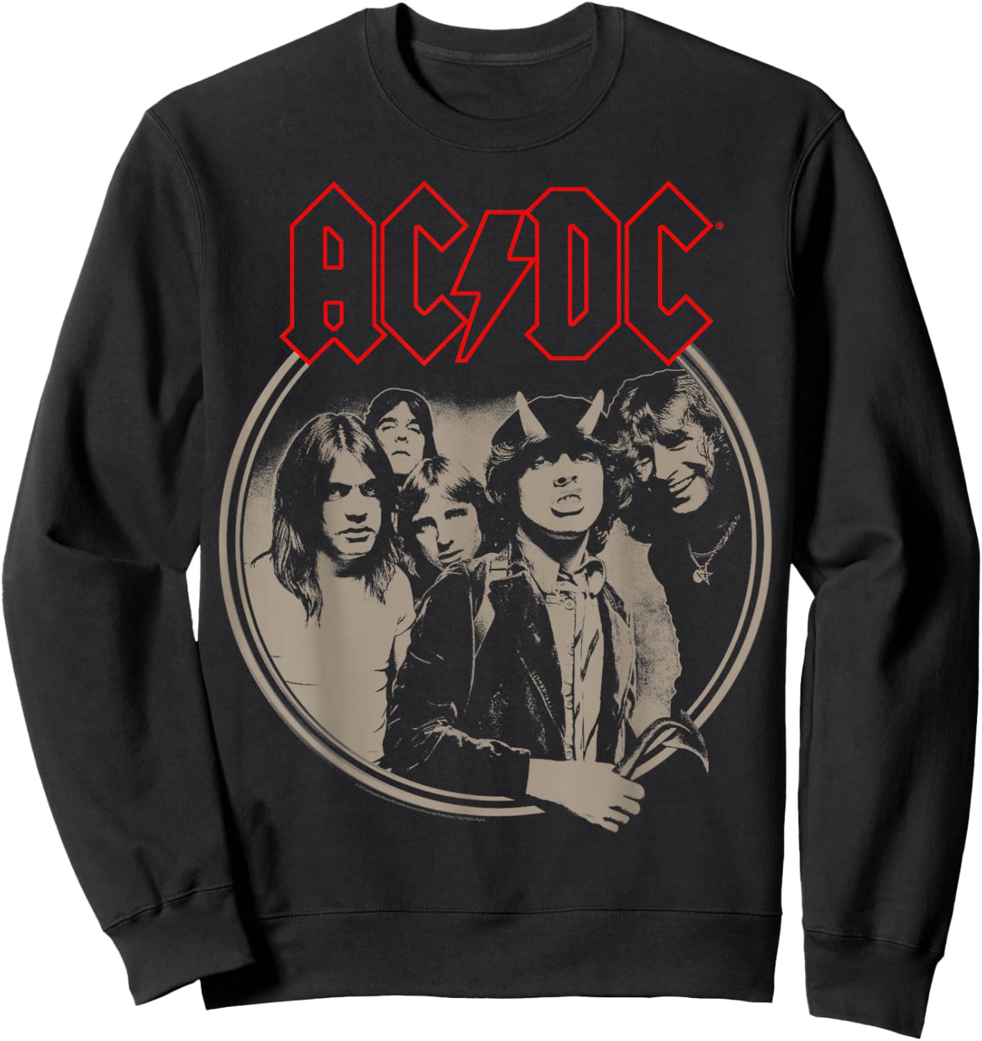 AC/DC - Framed - -Adults & Kids - Black - Small - Short Sleeve - Classic Fit - Rock Music Fans Sweatshirt - Sweatshirt | Black