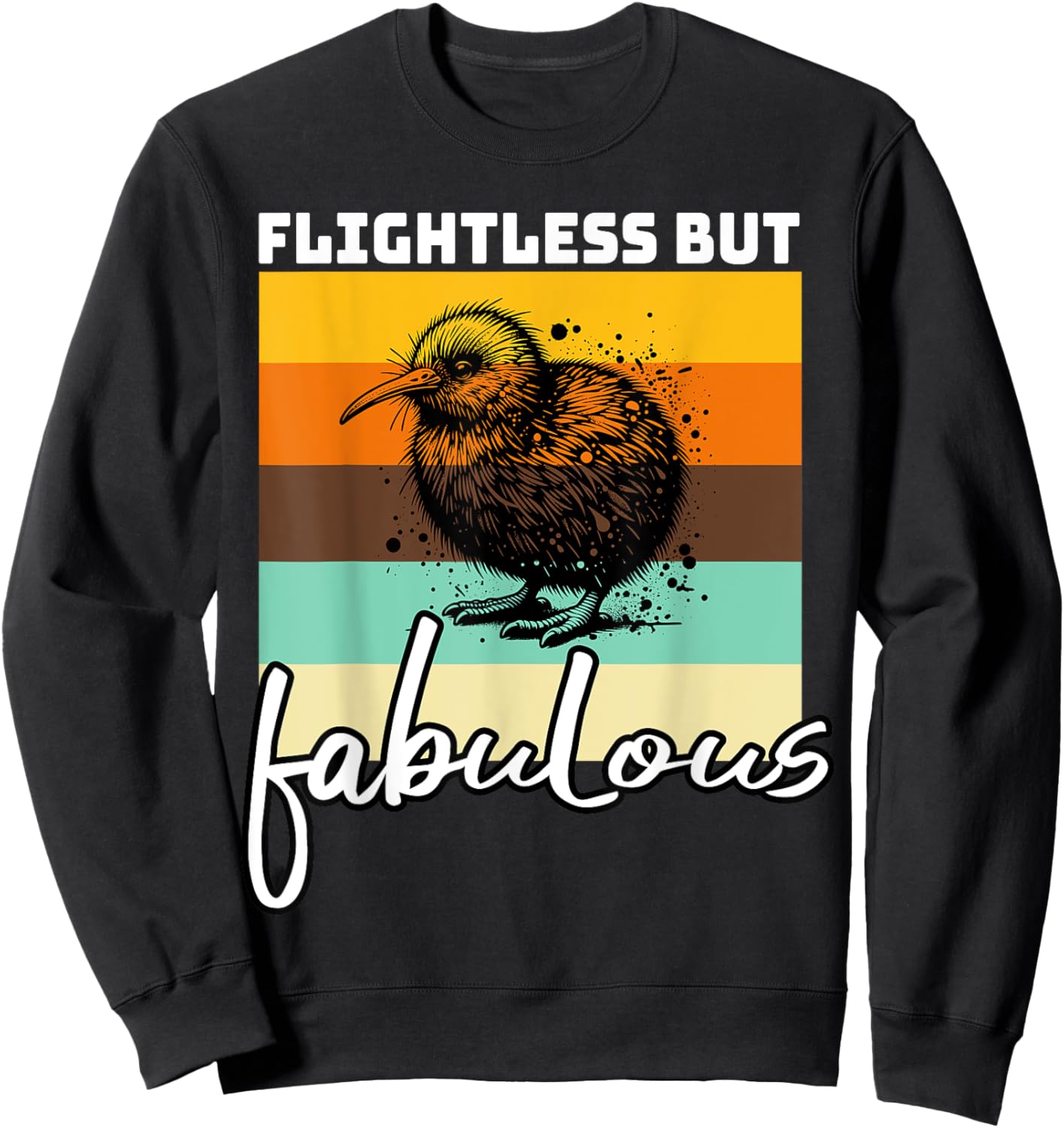 Funny Kiwi Bird Sweatshirt - Sweatshirt | Black