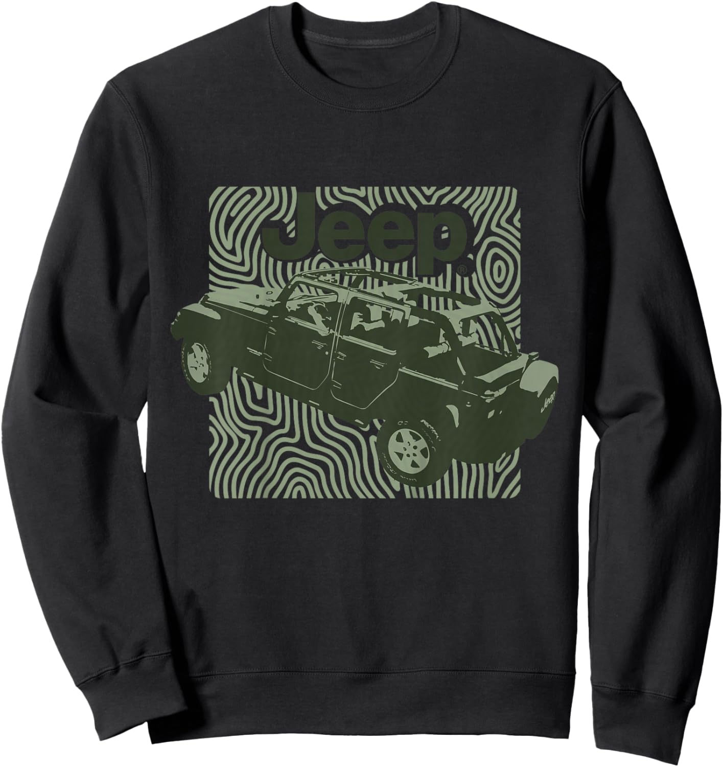 Kids Jeep Top Off - Officially Licensed Sweatshirt - Sweatshirt | Black