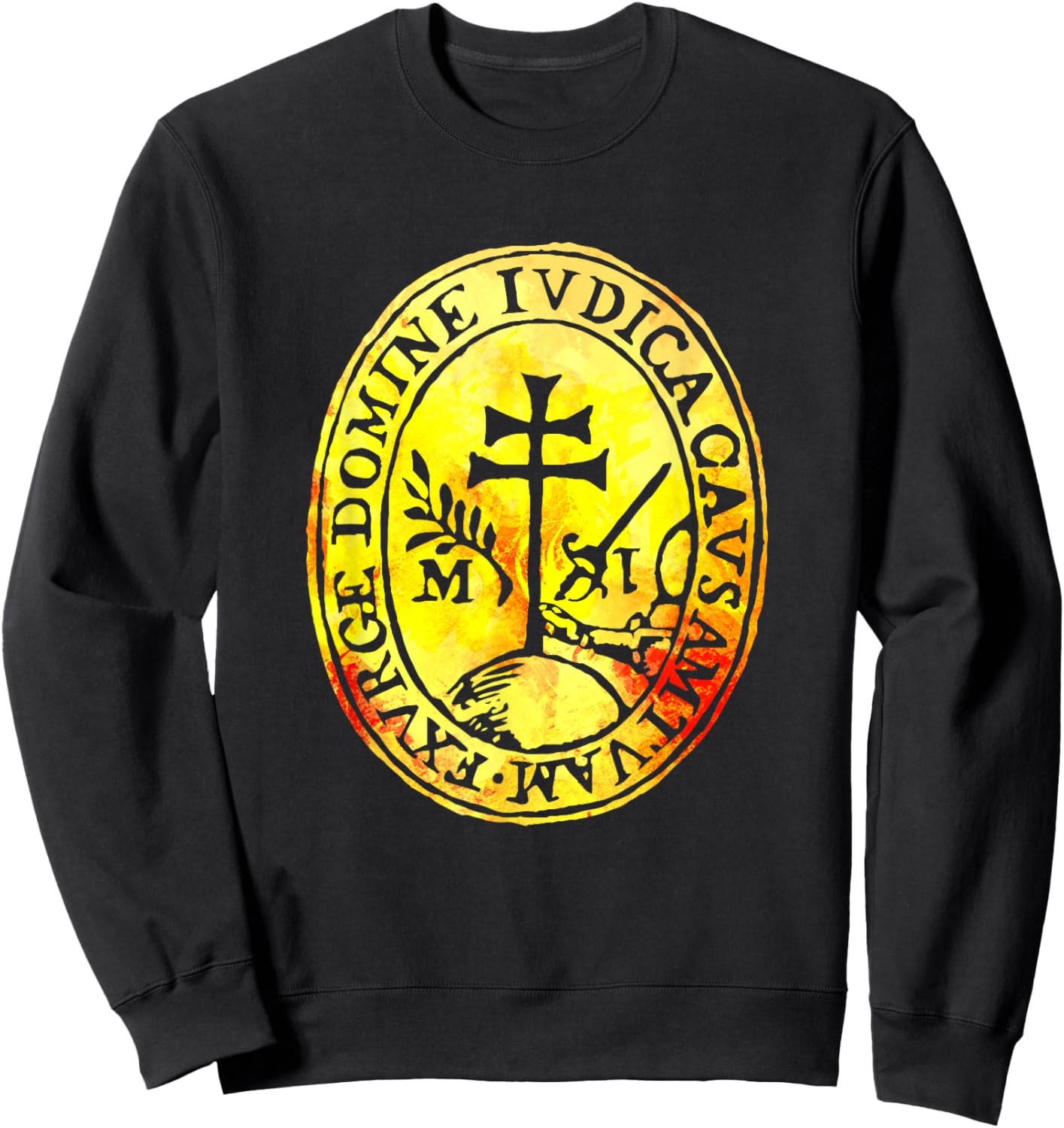 Spanish Inquisition Seal Catholic History Symbol Sweatshirt - Sweatshirt | Black