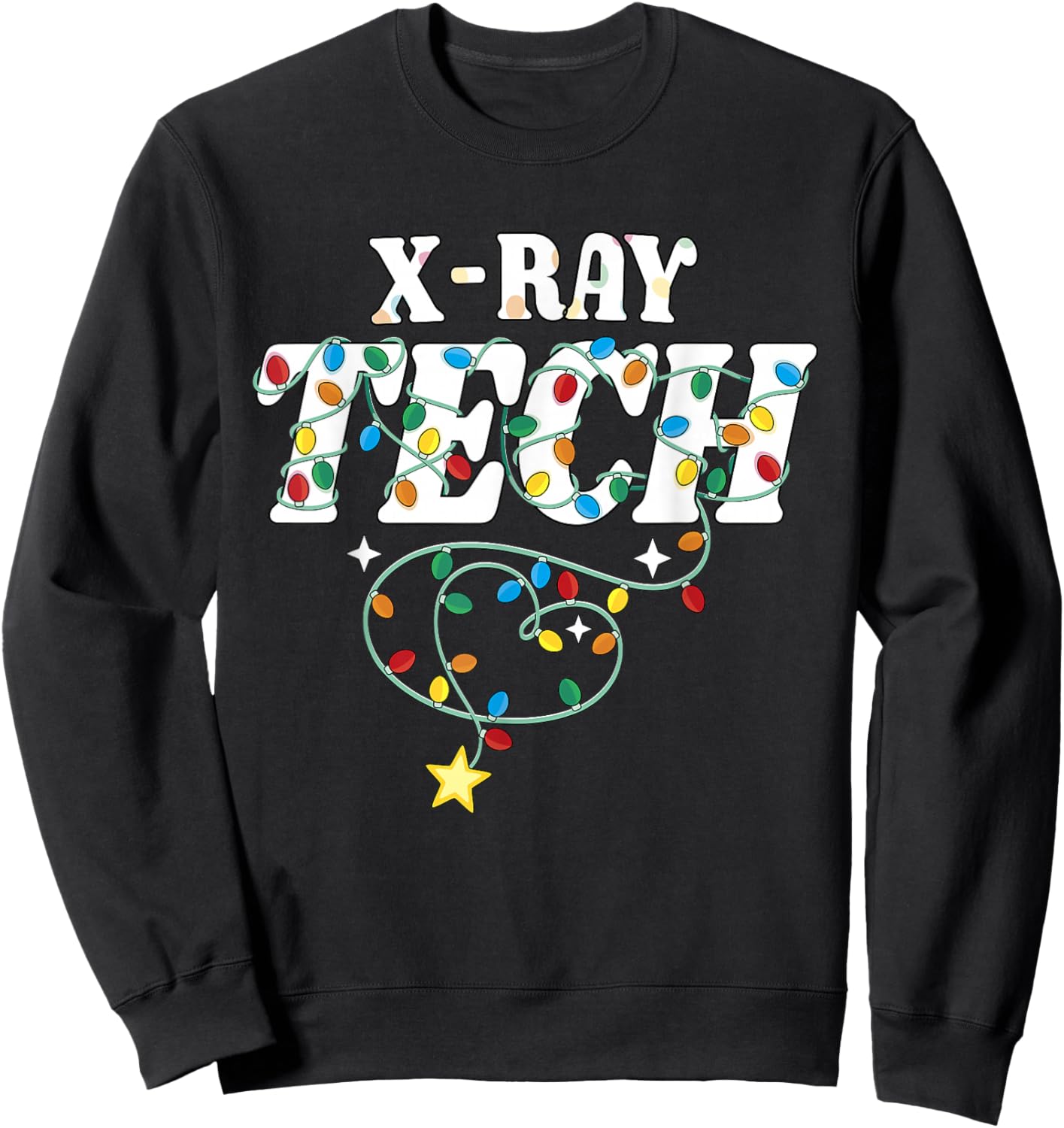 X-Ray Tech Christmas Radiologic Technologist Techs Squad Sweatshirt - Sweatshirt | Black