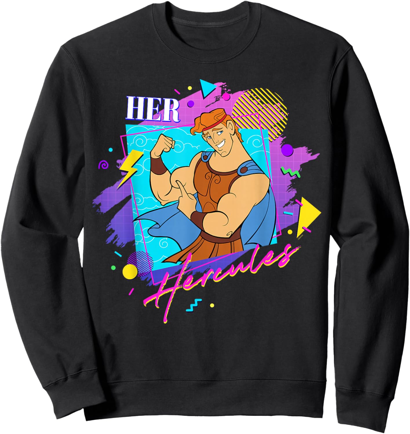 Disney Hercules Valentine’s Couples Matching Her Hercules Sweatshirt - Sweatshirt | Black