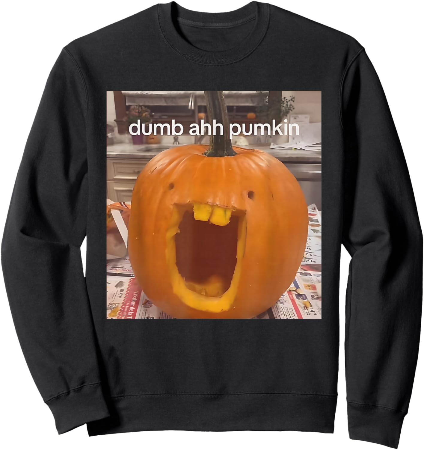 Adults, Kids - Black - Short Sleeve - - Small - Halloween Graphic Sweatshirt - Sweatshirt | Black