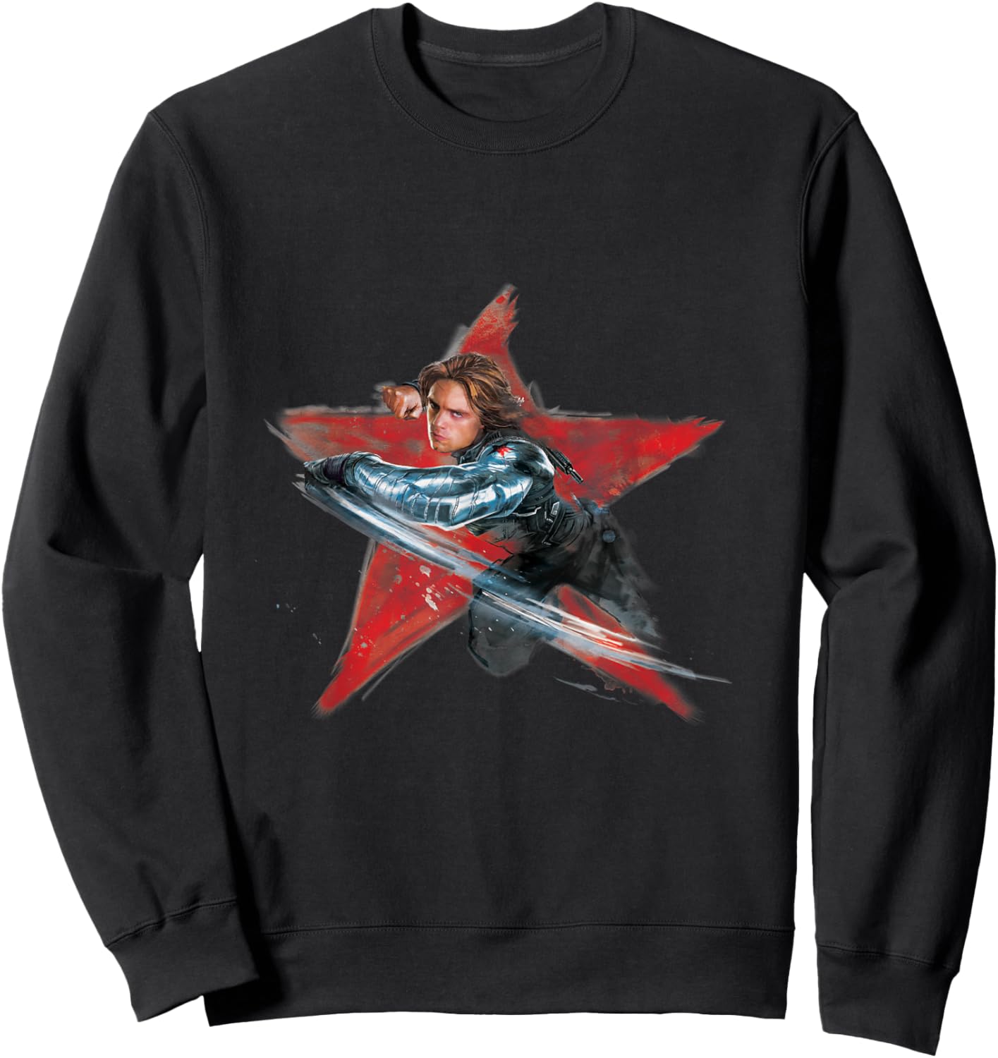Marvel Avengers Bucky Barnes Winter Soldier Sweatshirt - Sweatshirt | Black