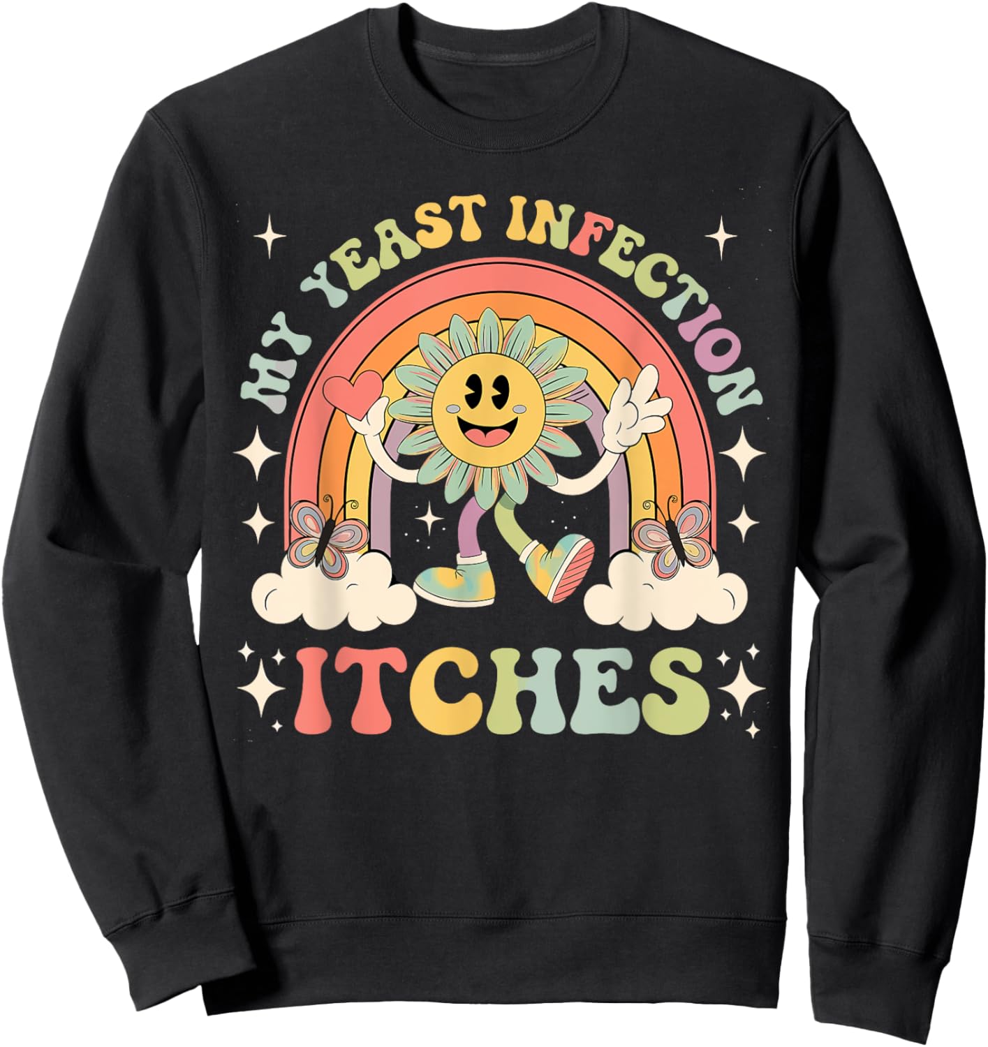 Offensive Designs Raunchy Weird Sweatshirt - Sweatshirt | Black