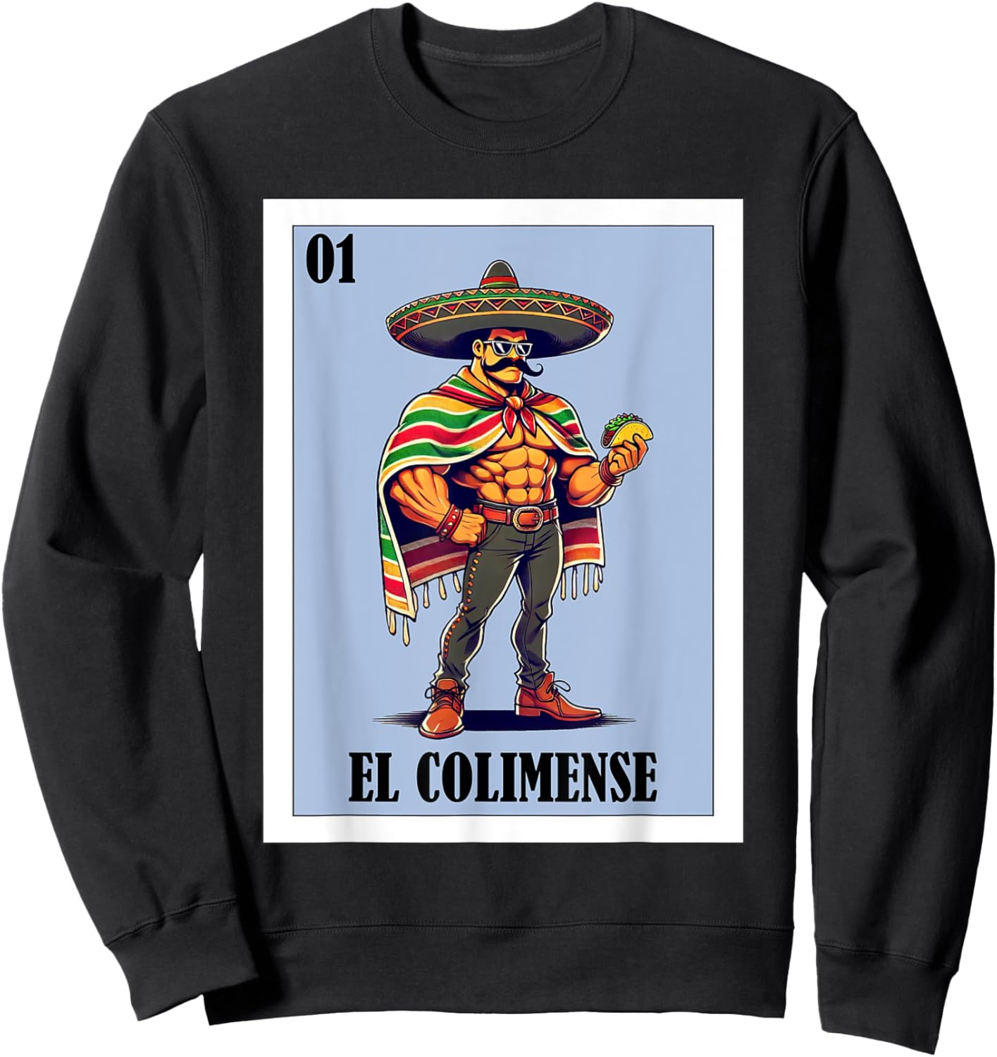 Funny Colima Mexican Design - El Colimense Sweatshirt - Sweatshirt | Black