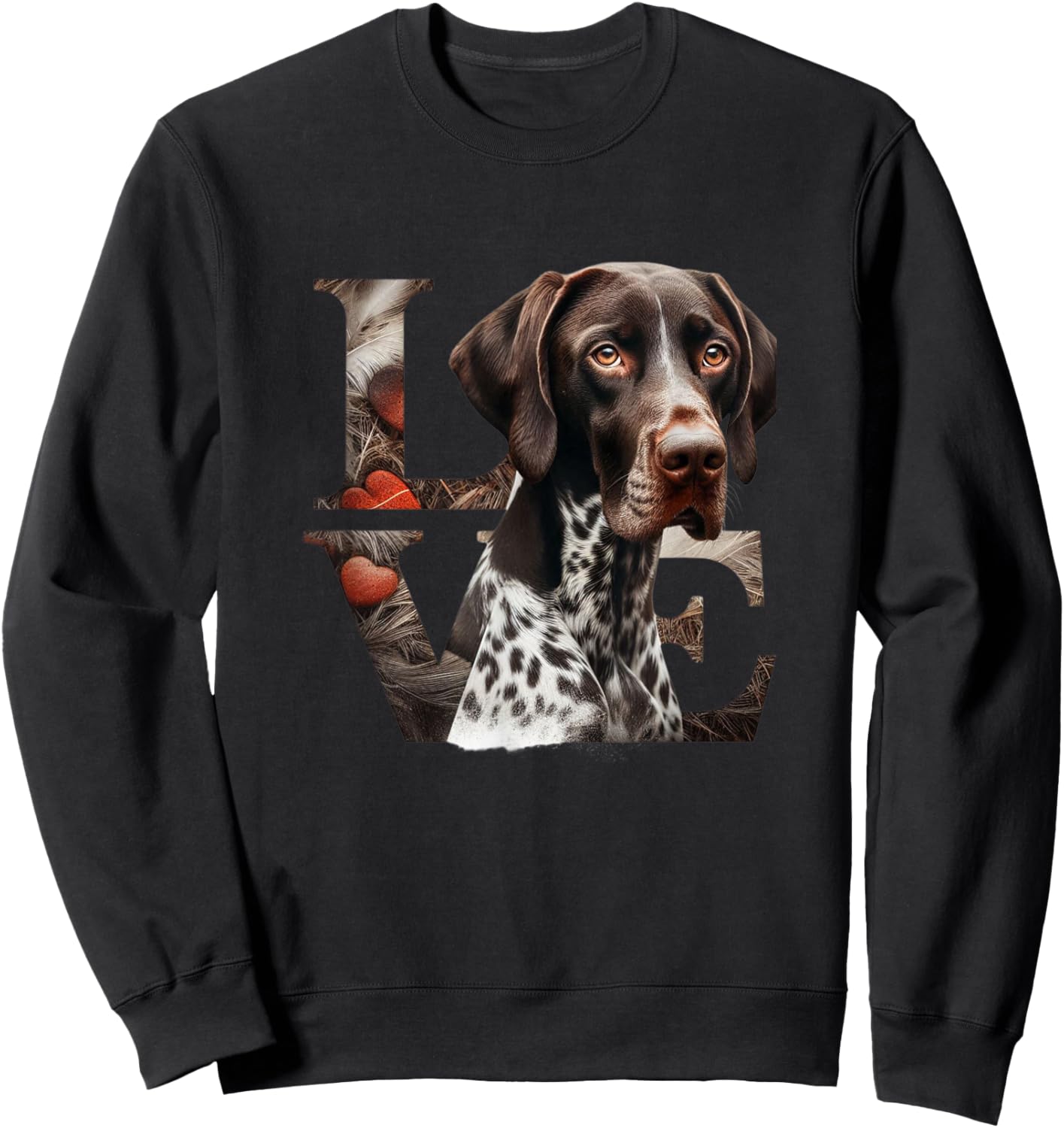 German Shorthair Pointer GSP German Shorthair Pointers Sweatshirt - Sweatshirt | Black