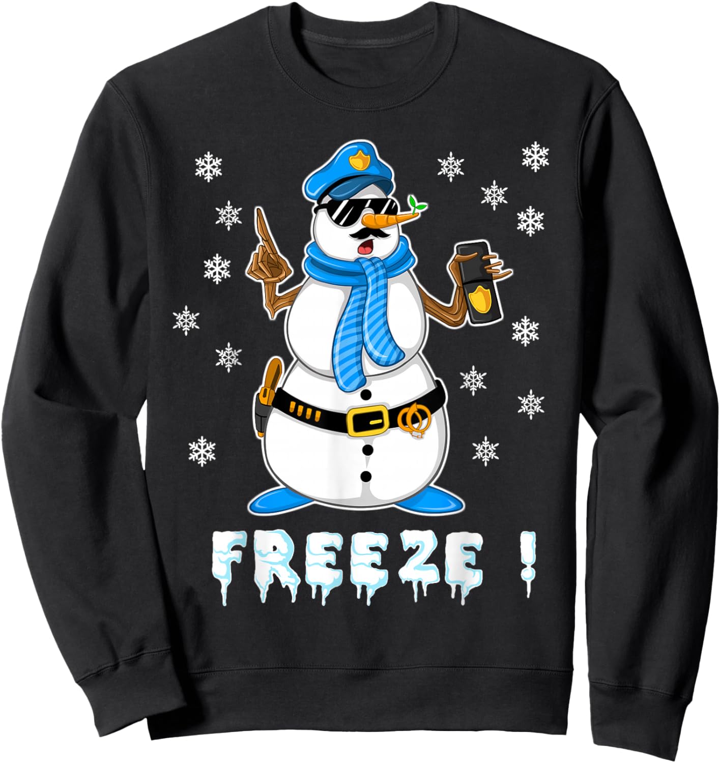 Cool Police Officer Design For Boys Kids Toddler Cop Police Sweatshirt - Sweatshirt | Black