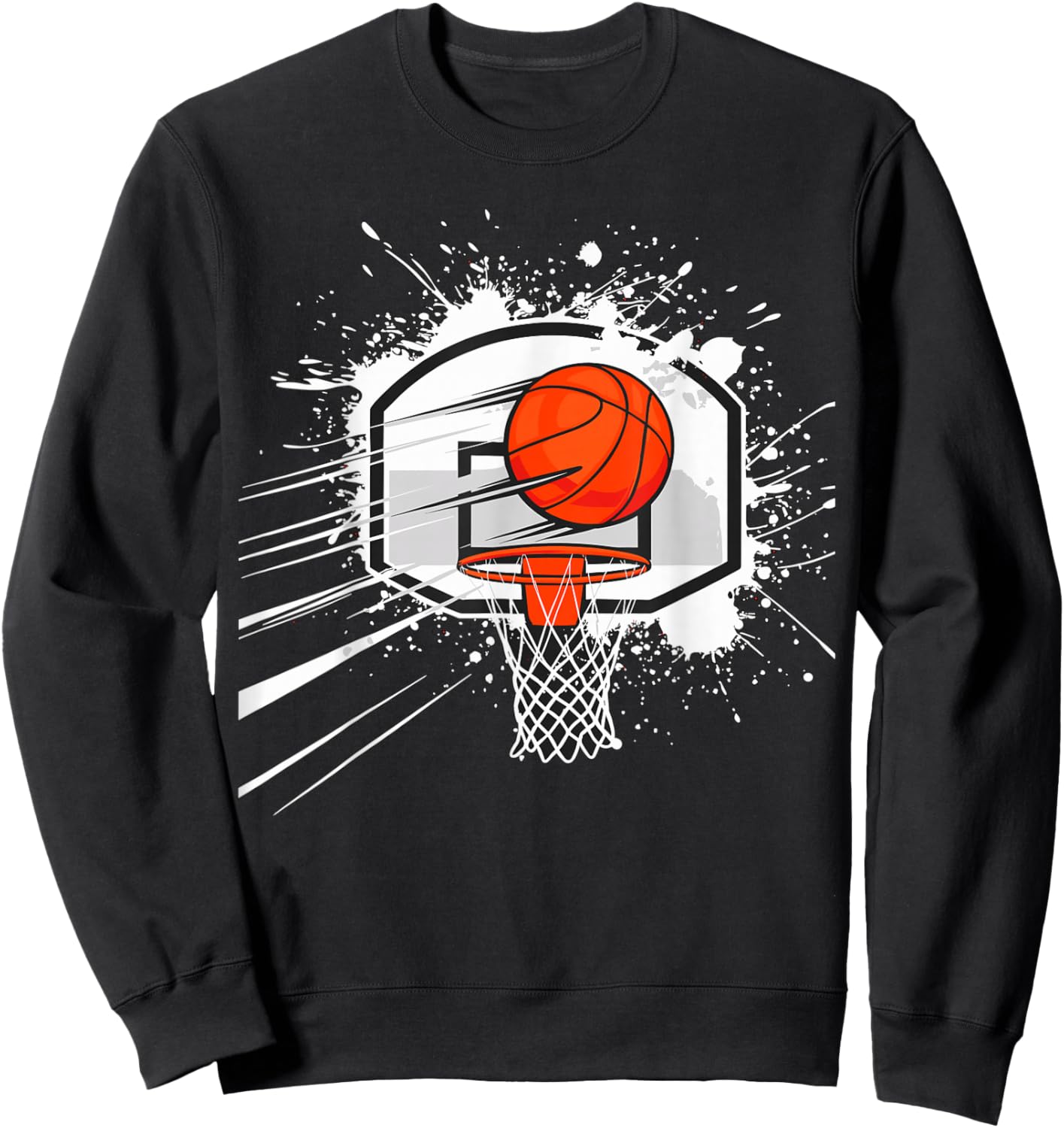 Basketball Hoop Sweatshirt - Sweatshirt | Black