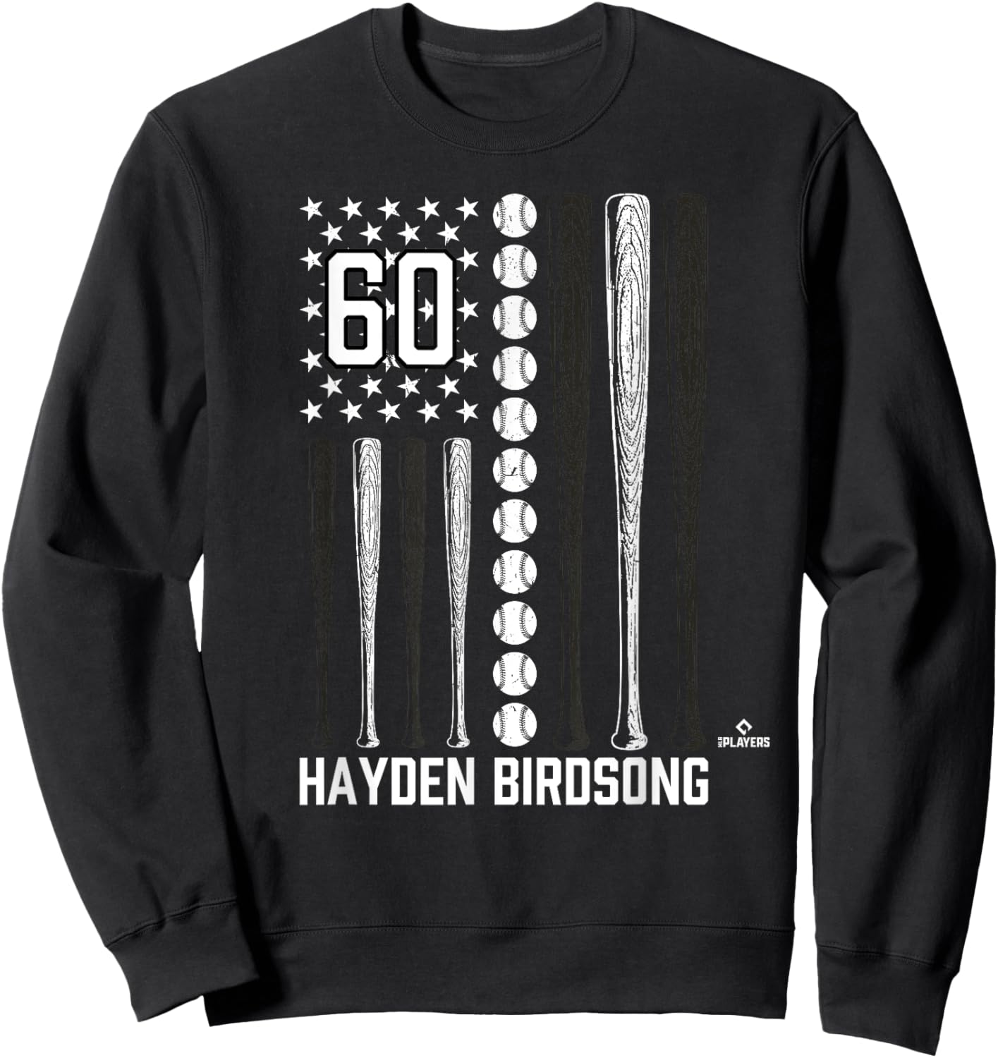 Baseball American Flag Hayden Birdsong San Francisco Sweatshirt - Sweatshirt | Black
