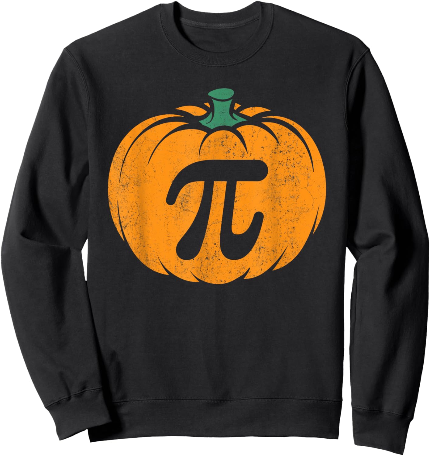 Thanksgiving Pumpkin Pi Pie Costume Math Teacher Halloween Sweatshirt - Sweatshirt | Black