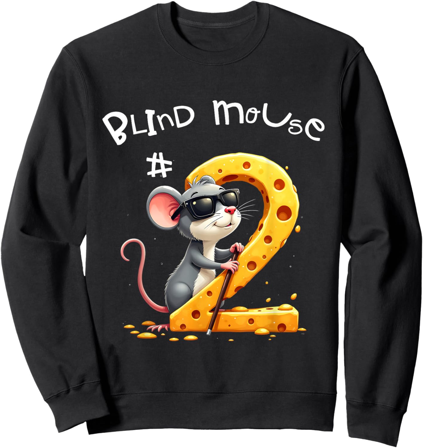 Three Blind Mice Matching Halloween Group Costume Mouse #1 Sweatshirt - Sweatshirt | Black