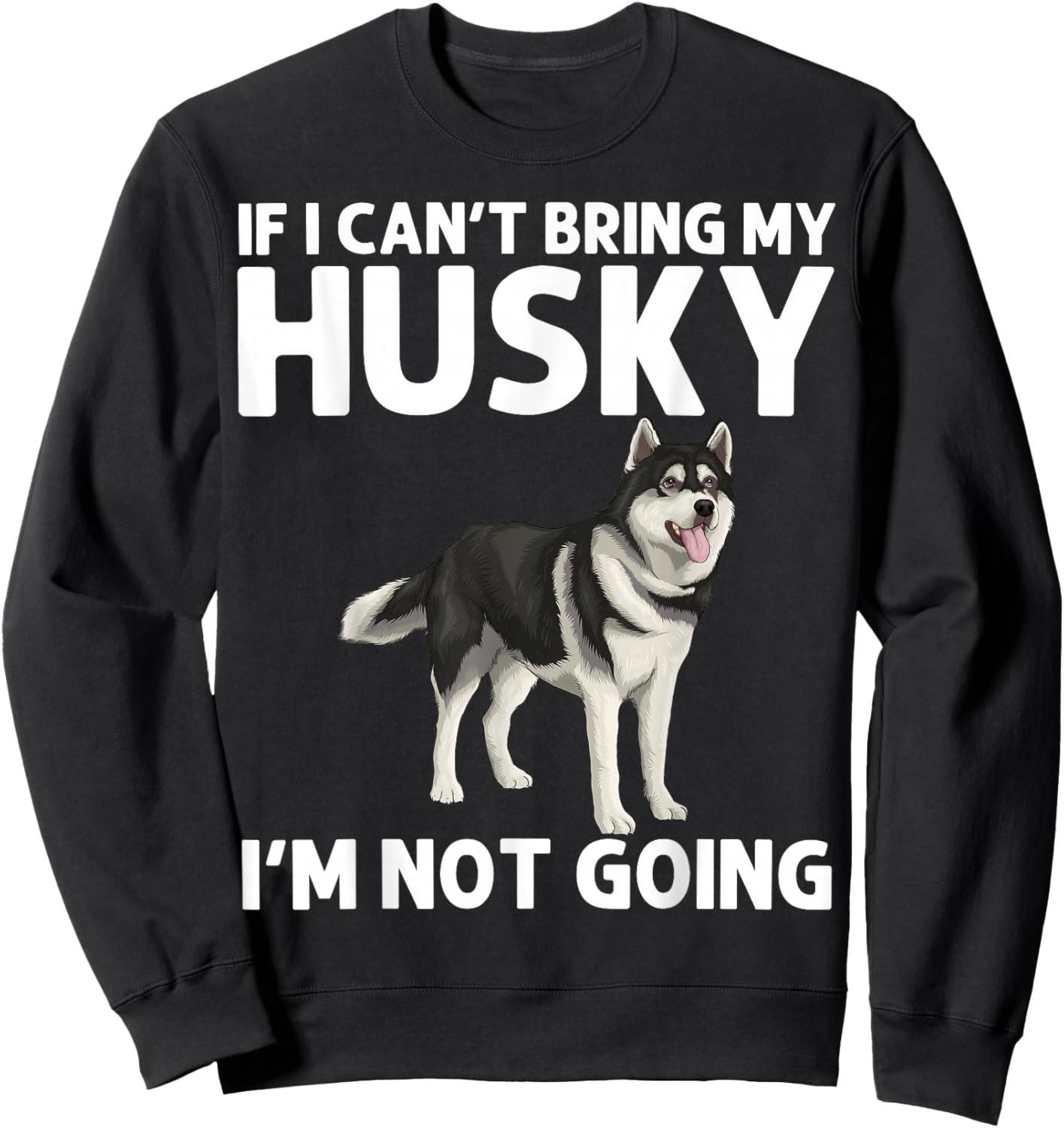 Husky Design Women Siberian Husky Dog Husky Lover Sweatshirt - Sweatshirt | Black