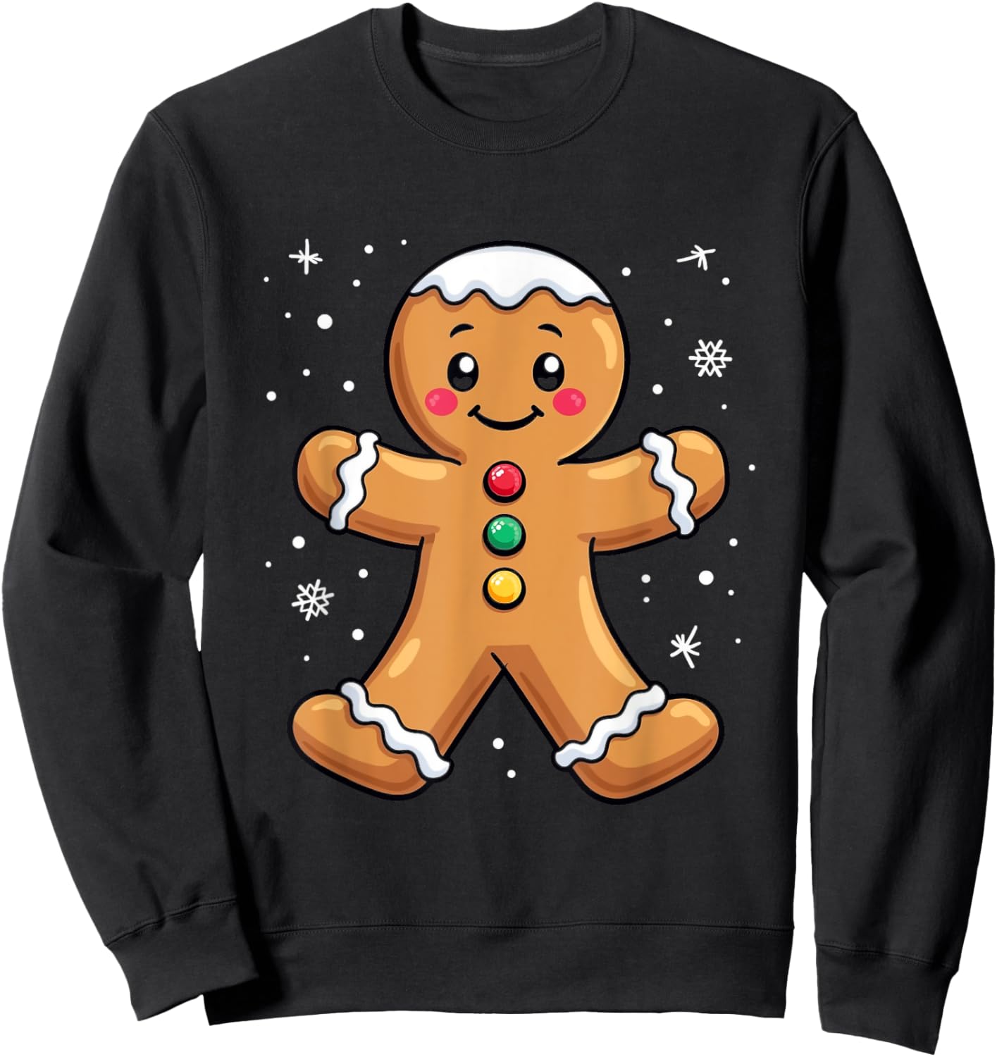 Gingerbread Character Sweatshirt - Sweatshirt | Black