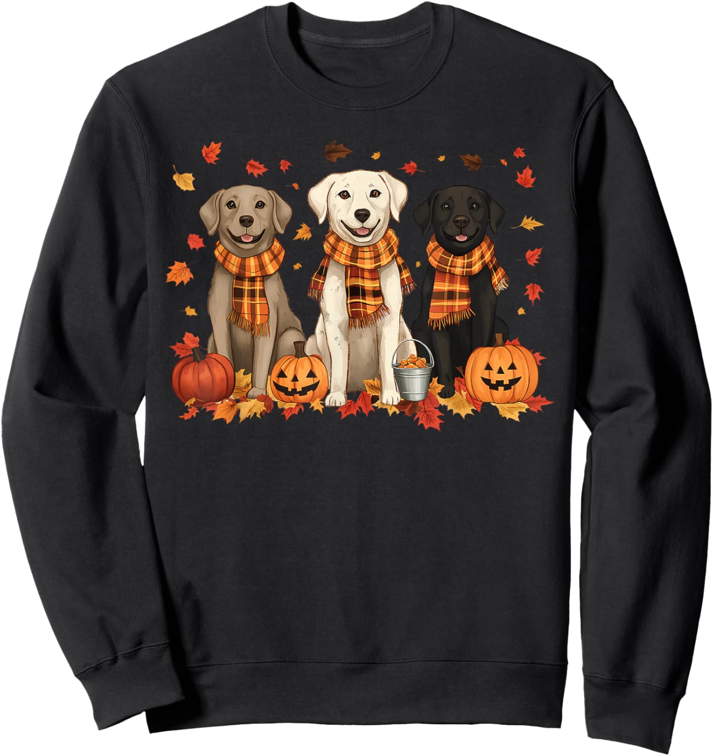 It's Fall Y'all Dog Lover Pumpkin Fall Autumn Thanksgiving Sweatshirt - Sweatshirt | Black