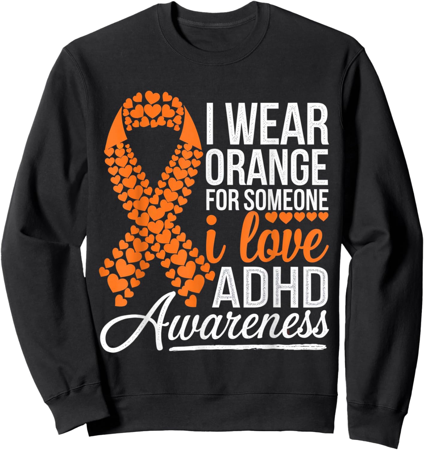 ADHD Awareness Month ADHD Embrace Neurodiversity Sweatshirt - Sweatshirt | Black