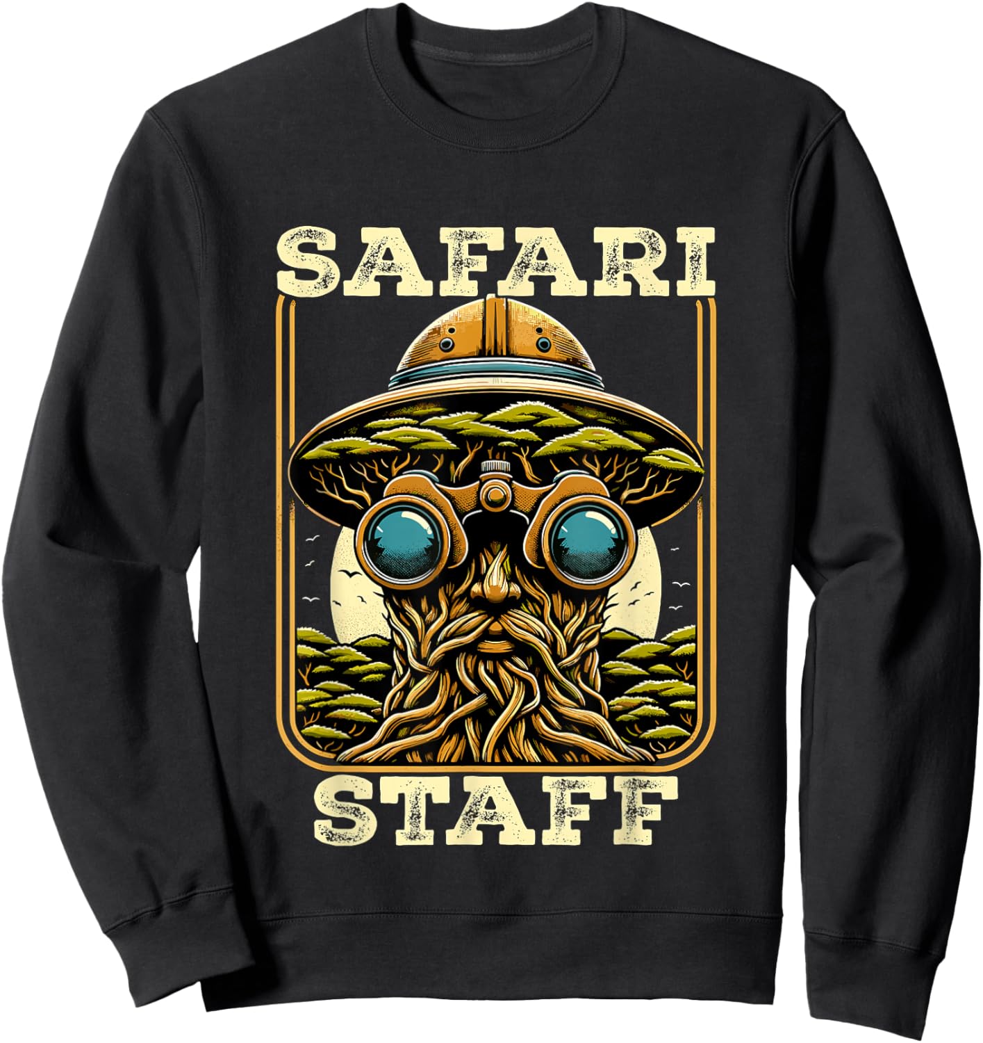 Safari Staff Tour Guide Zookeeper Sweatshirt - Sweatshirt | Black