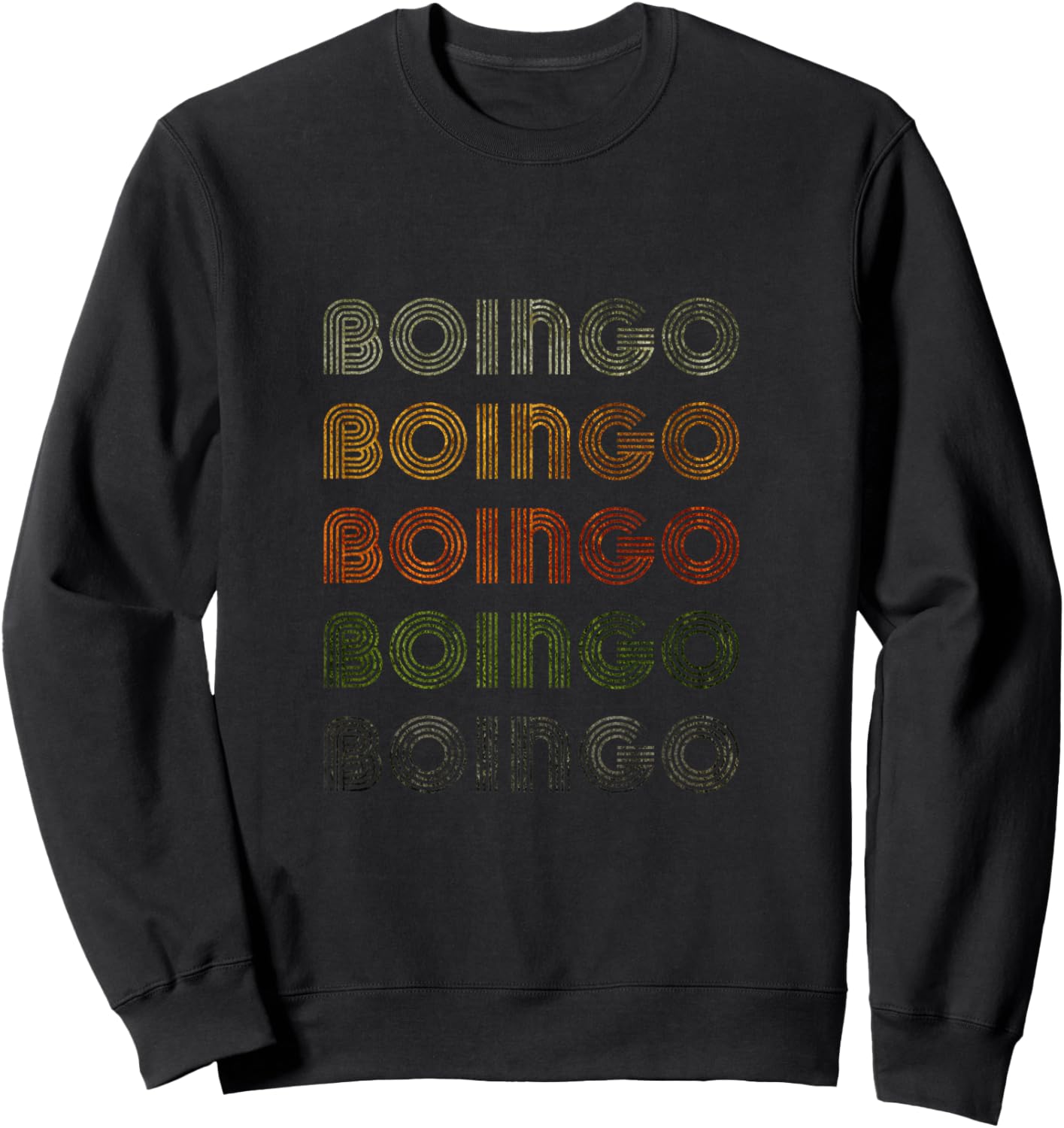 Love Heart Boingo Grunge Vintage Style Black Boingo Sweatshirt - Sweatshirt | Black
