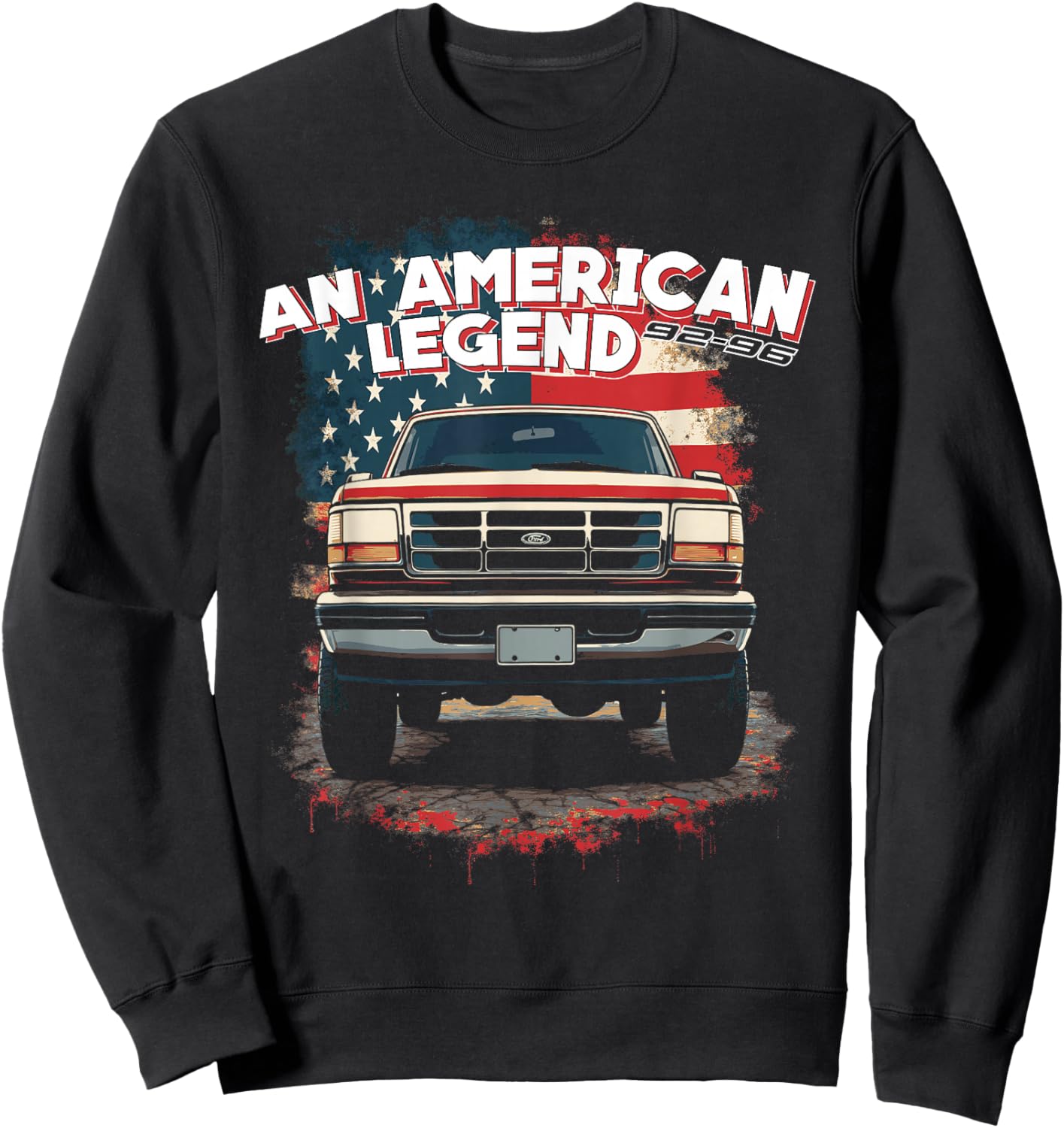 5th Generation 92-96 OBS An American Legend 90's OBS Truck Sweatshirt - Sweatshirt | Black