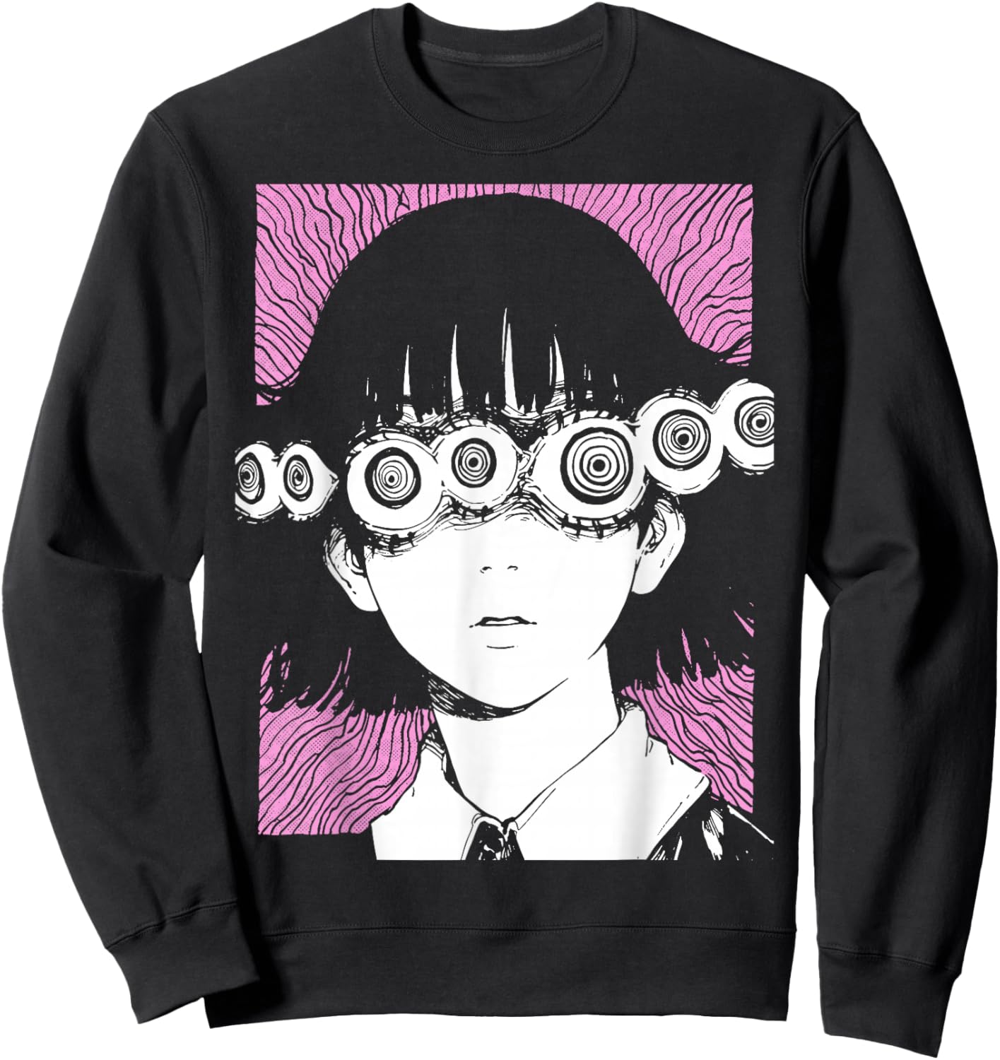 Horror Anime Manga | Japan Japanese Creepy Kawaii Goth Sweatshirt - Sweatshirt | Black