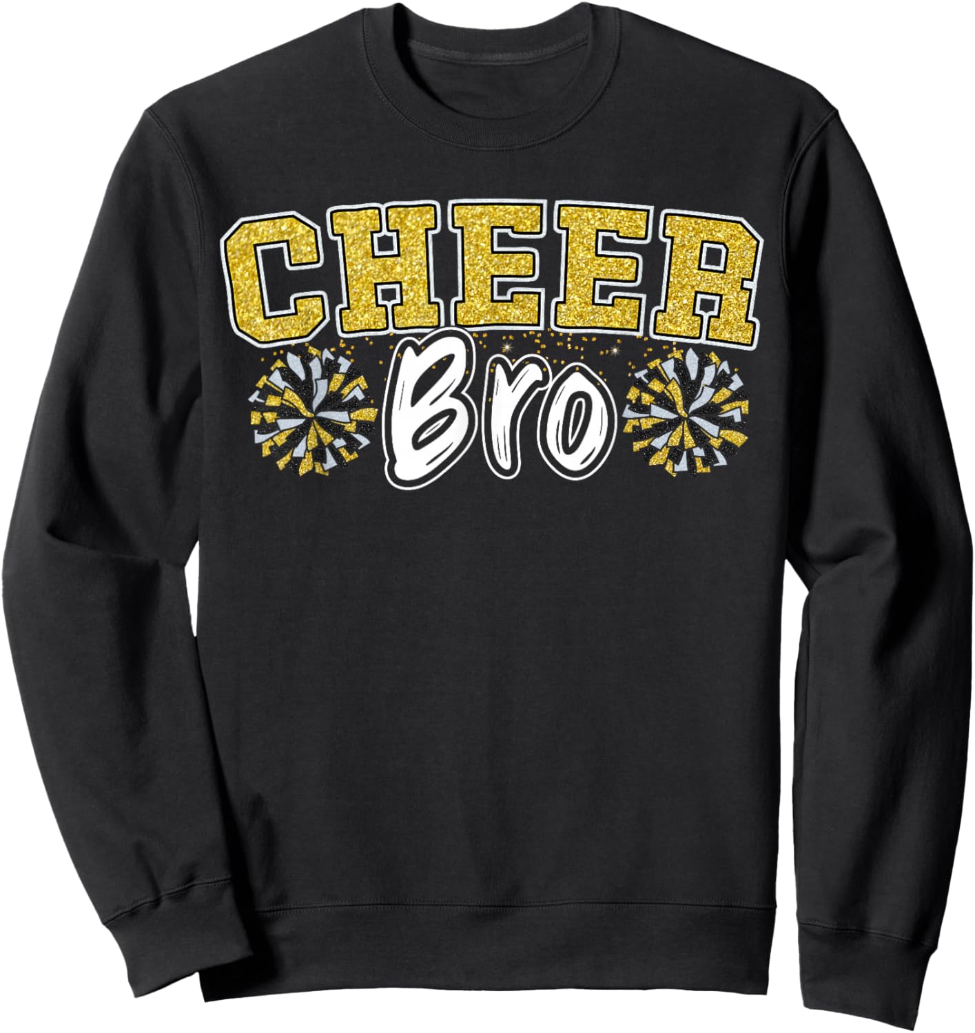 Cheer Bro My Favorite Cheerleader Calls Me Brother Yellow Sweatshirt - Sweatshirt | Black