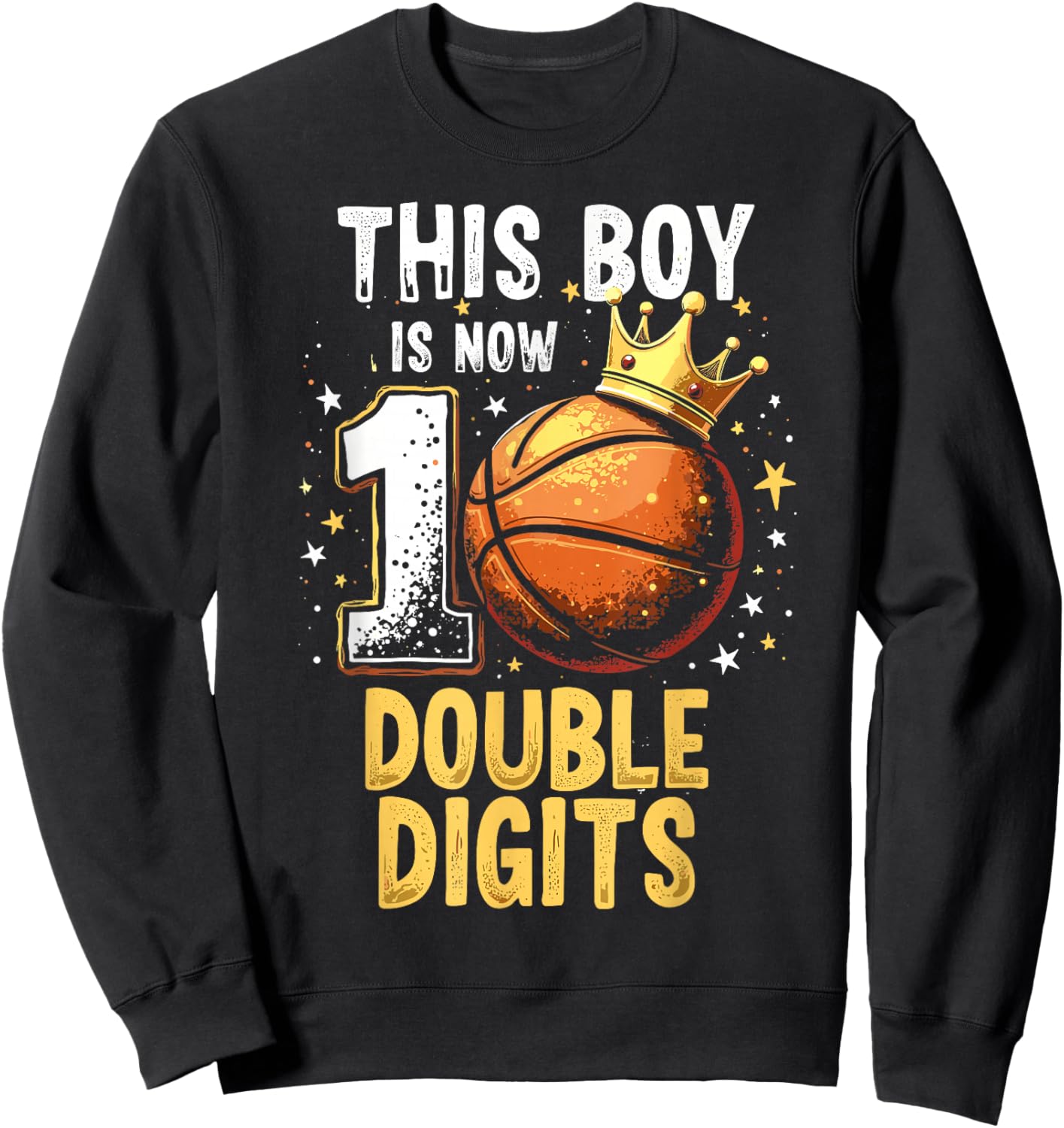 10th Birthday Shirt Boys This Boy Double Digits Ten Year Old Sweatshirt - Sweatshirt | Black