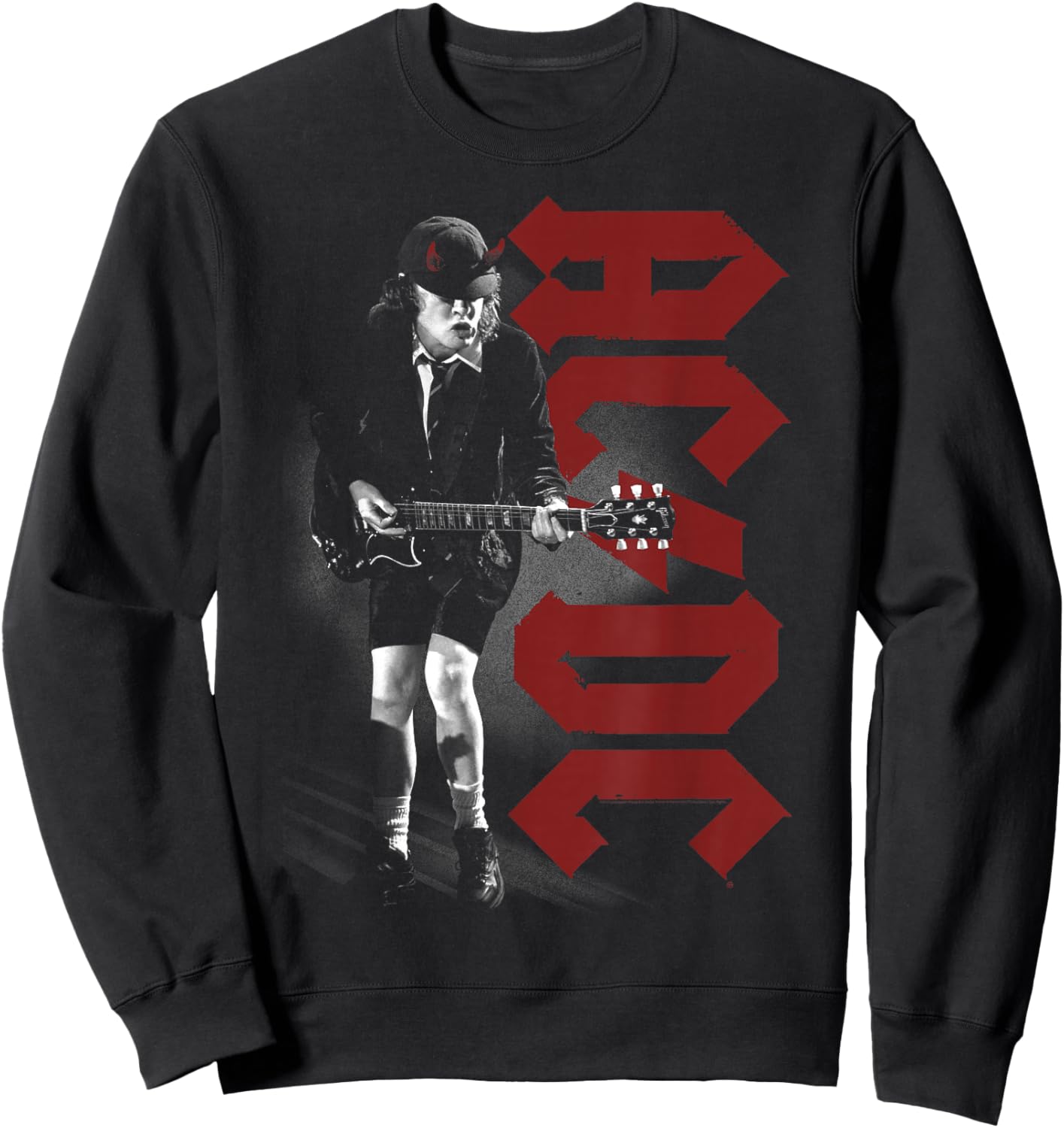 AC/DC Angus Rockin Black Sweatshirt - Sweatshirt | Black