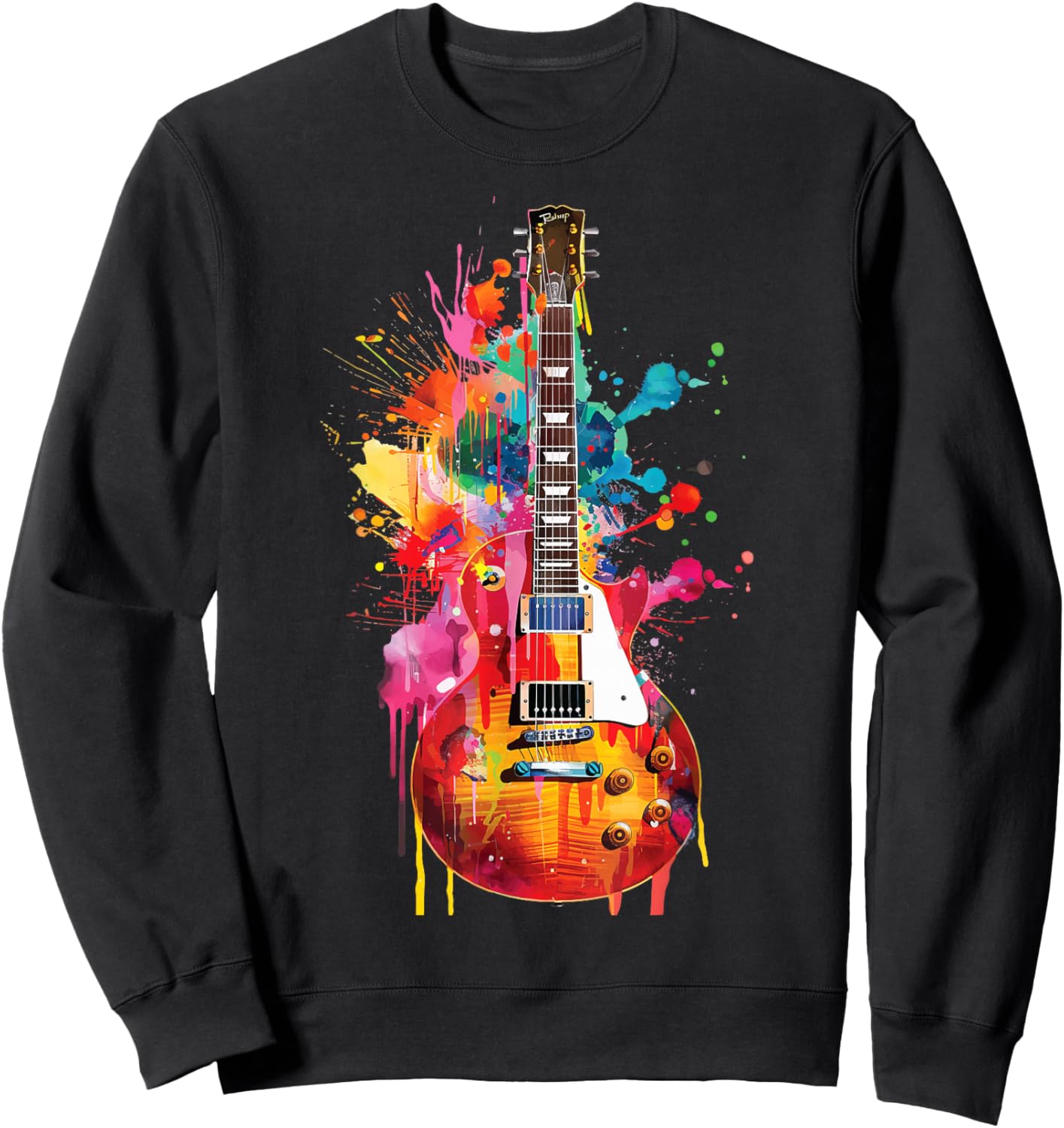 Guitar Guitars Player Guitarist Sweatshirt - Sweatshirt | Black