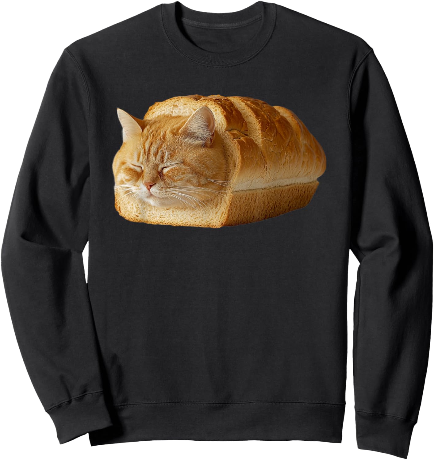 Bread Cat Loaf Funny Cat Bakery Sweatshirt - Sweatshirt | Black