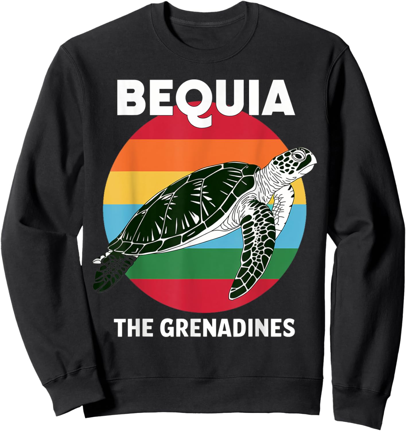 Bequia The Grenadines Vacation Souvenirs Sweatshirt - Sweatshirt | Black
