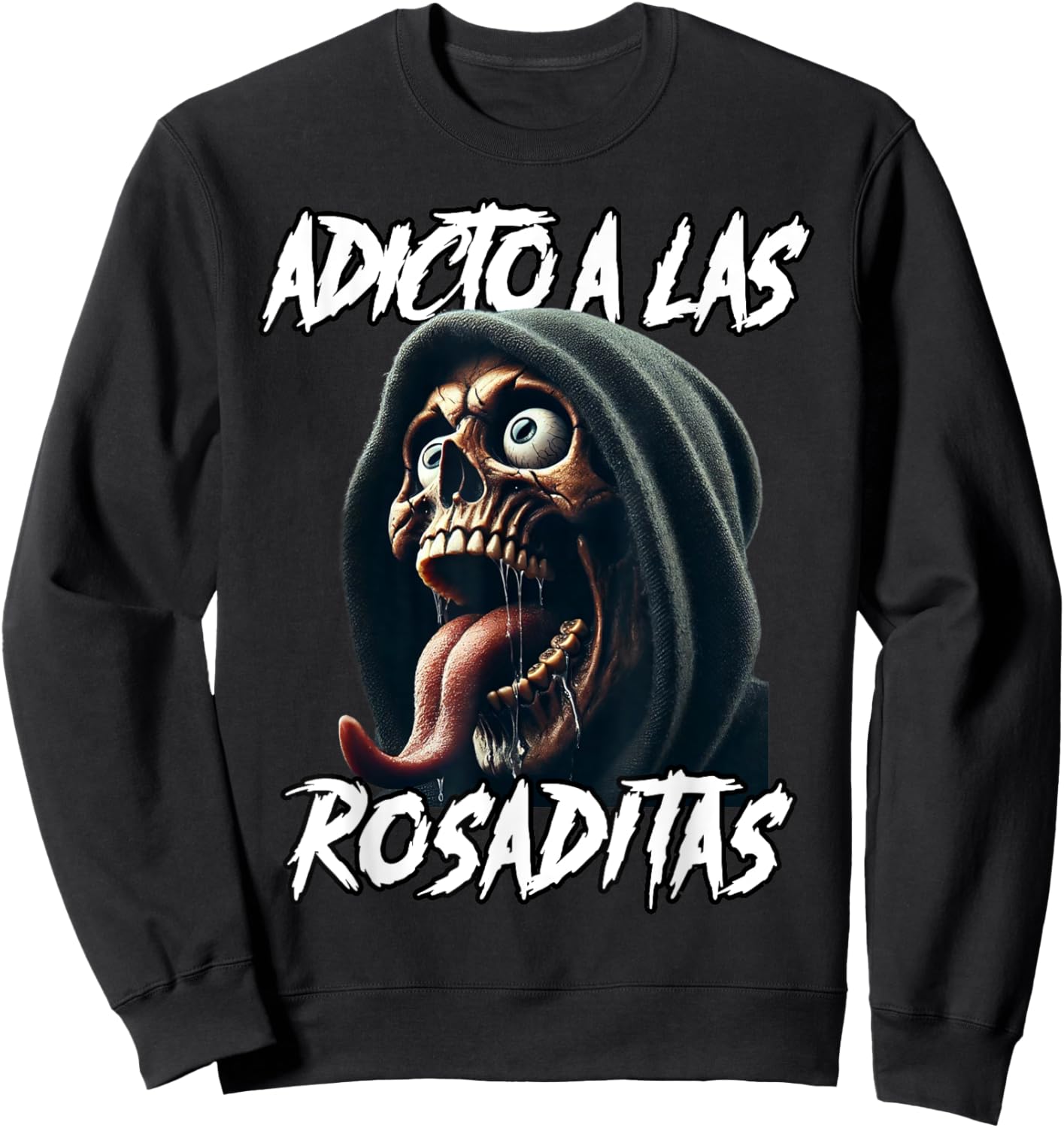 Adicto a las rosaditas Sweatshirt - Sweatshirt | Black