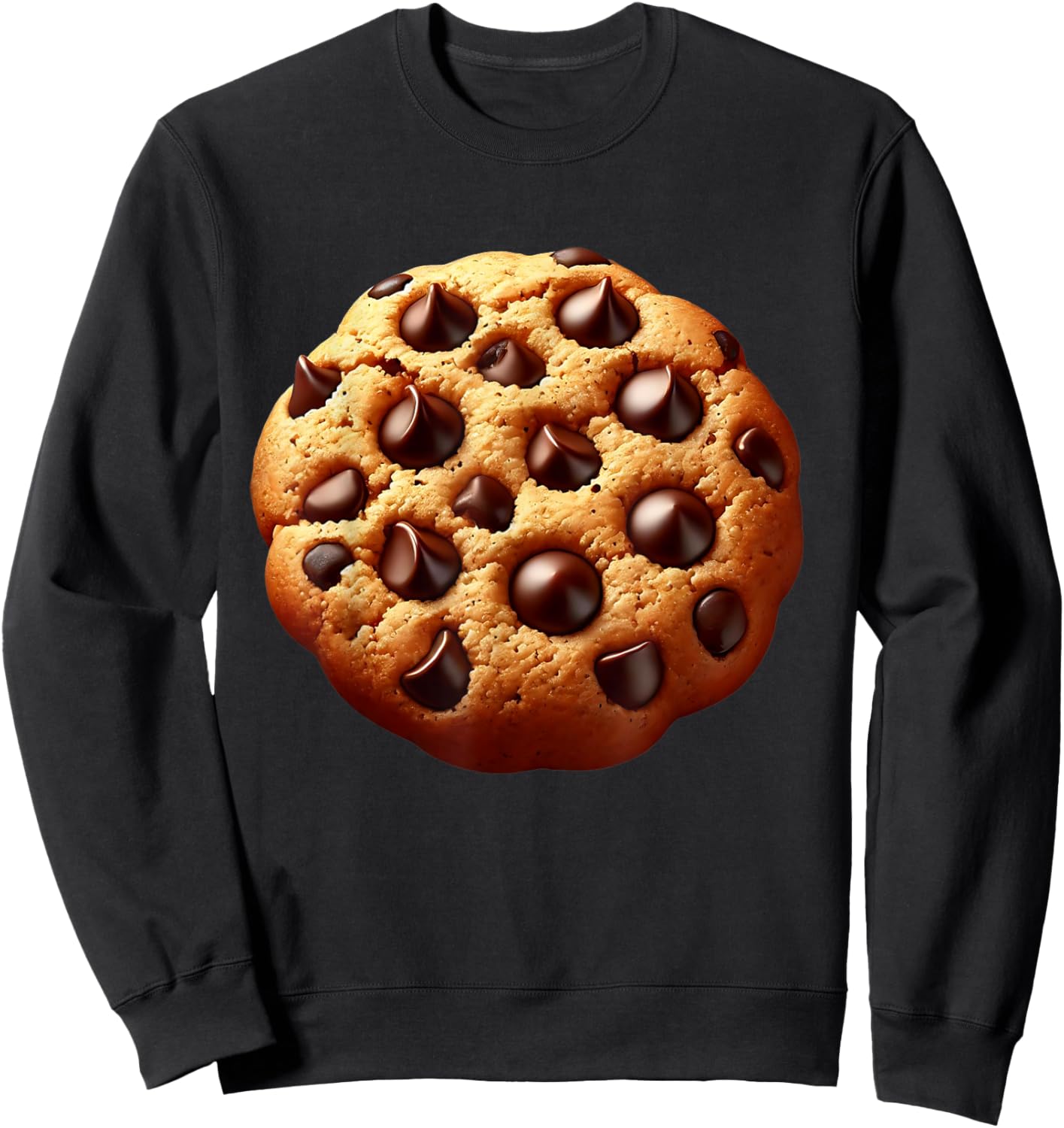 Chocolate Chip Cookie Costume Men Cookie Costume Adult Sweatshirt - Sweatshirt | Black