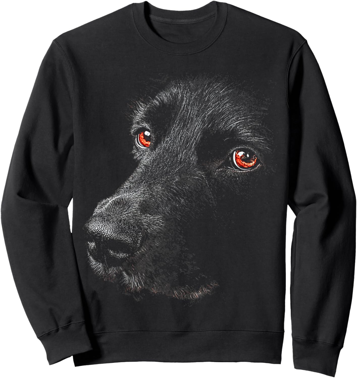 Munsterlander Dog Motif Pet Artwork Munsterlander Sweatshirt - Sweatshirt | Black